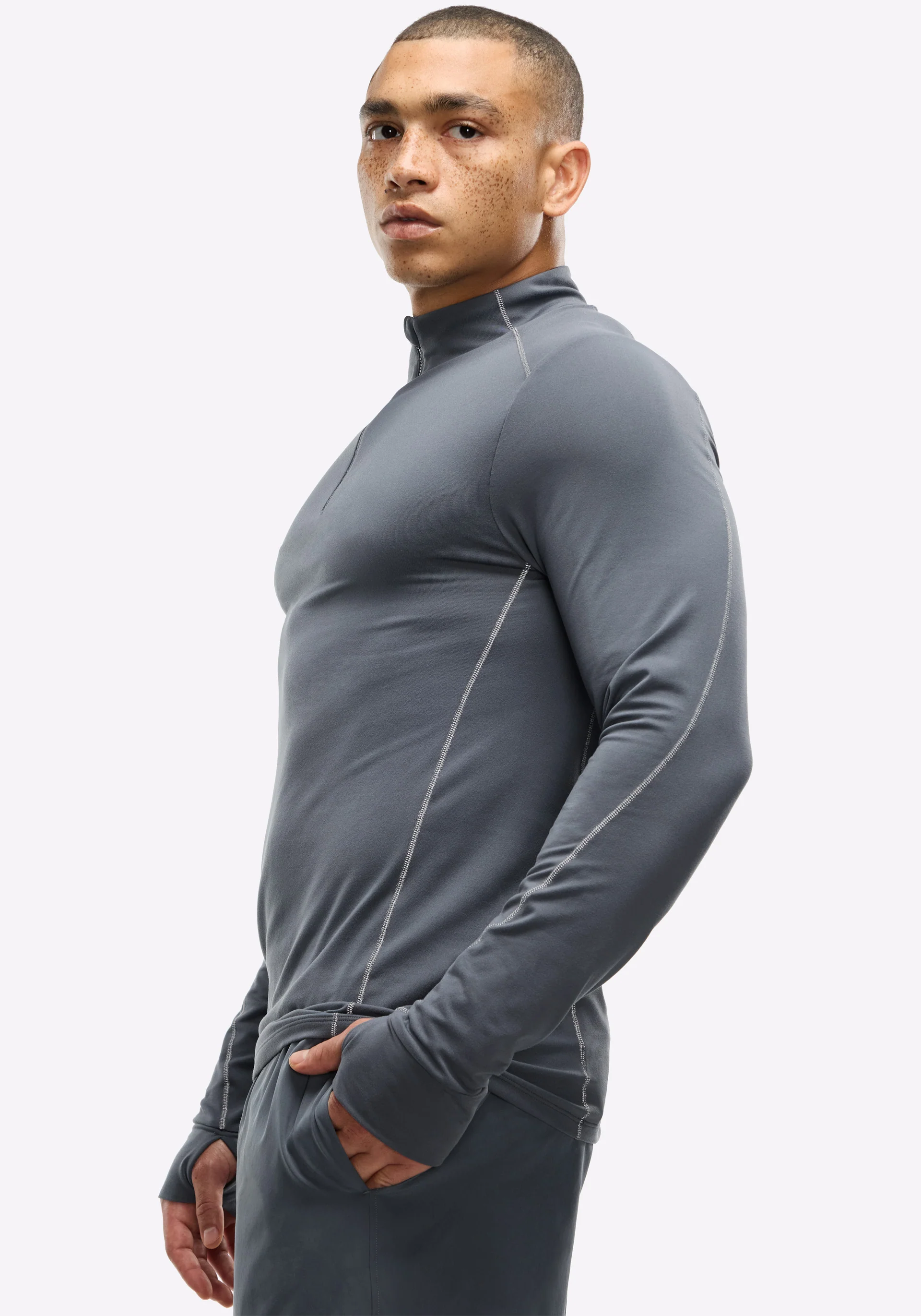 Active Brushed Jersey ¼ Zip - Image 2