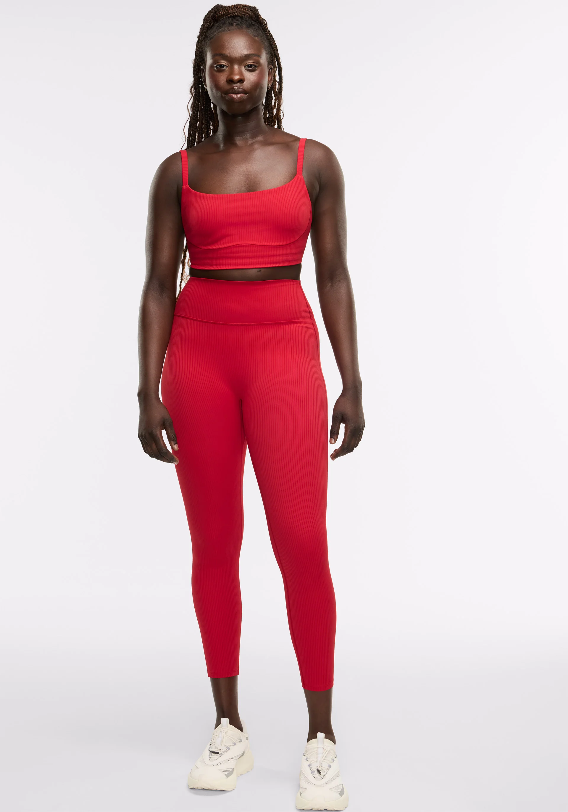 Active Rib Contoured Waistband Legging 25" - Image 8