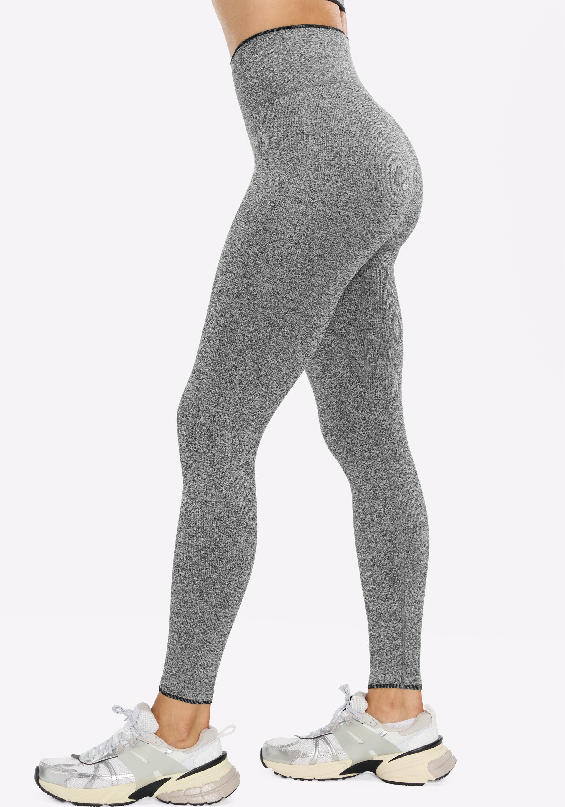 Melange Micro Rib Seamless Legging - Image 2