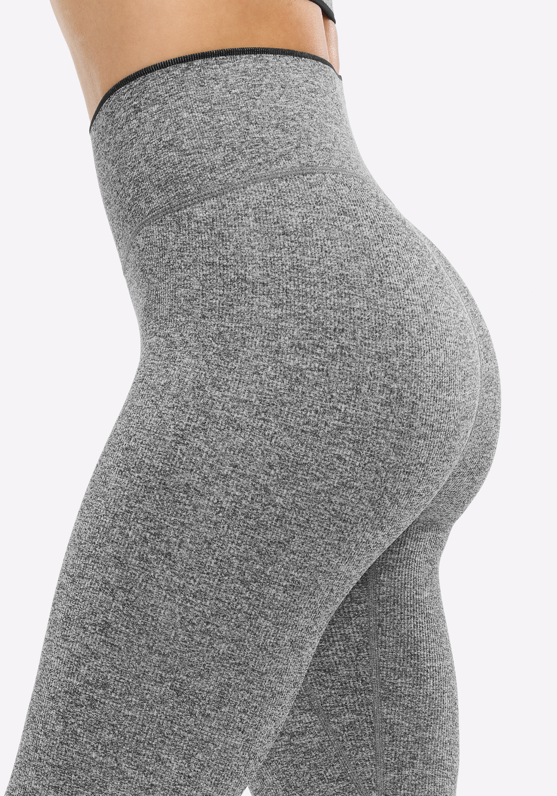 Melange Micro Rib Seamless Legging - Image 5