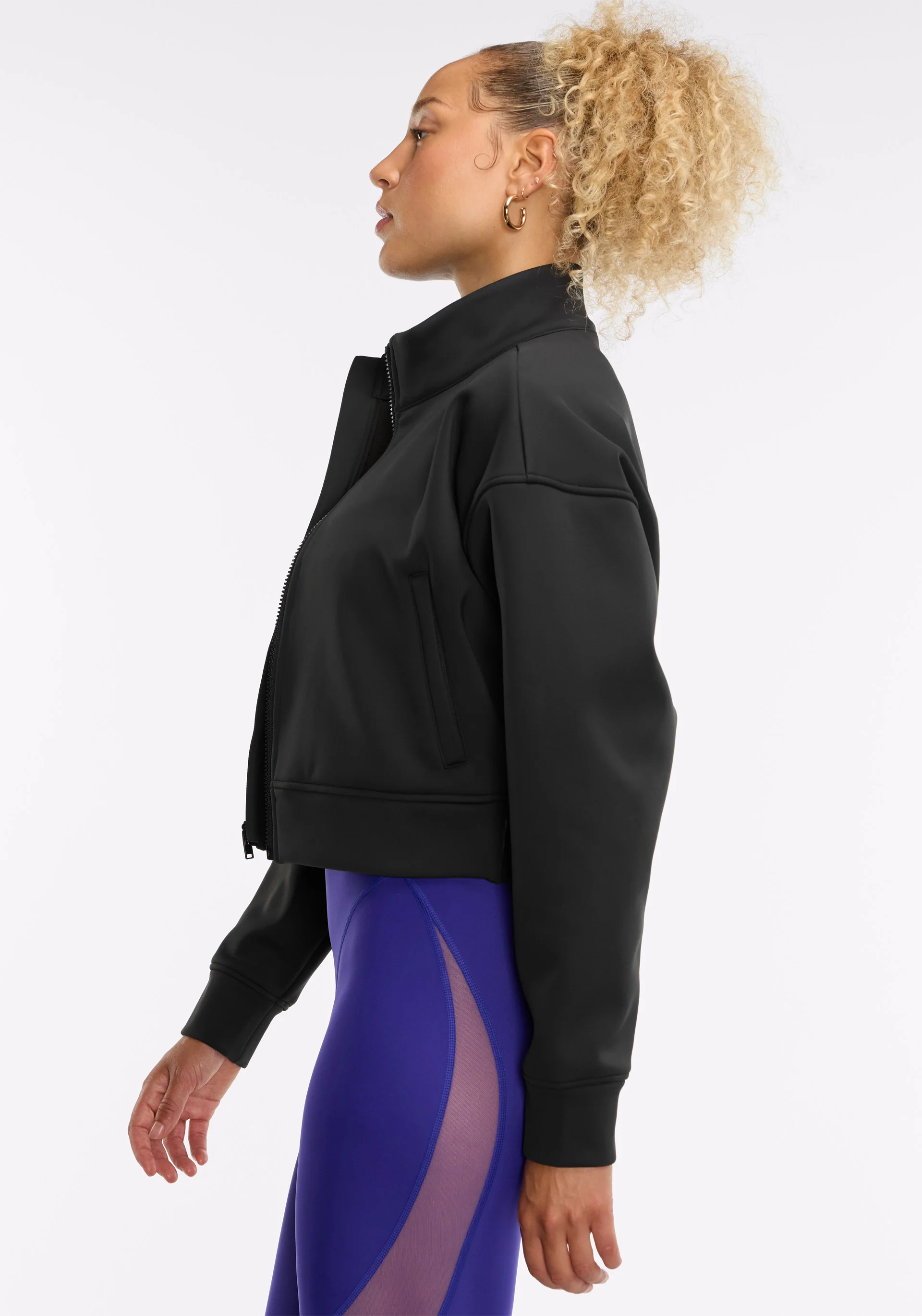 Interlock Cropped Bomber - Image 4