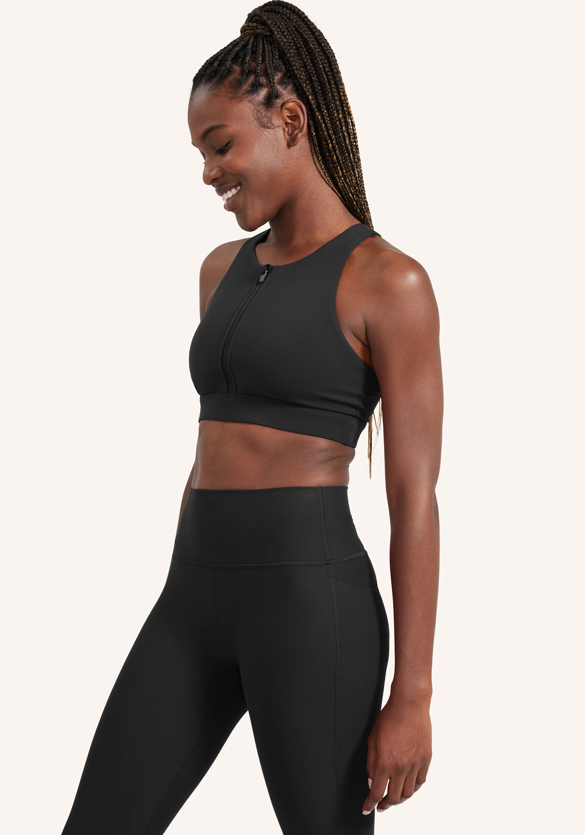 Cadent High Neck Zip Bra - Image 2