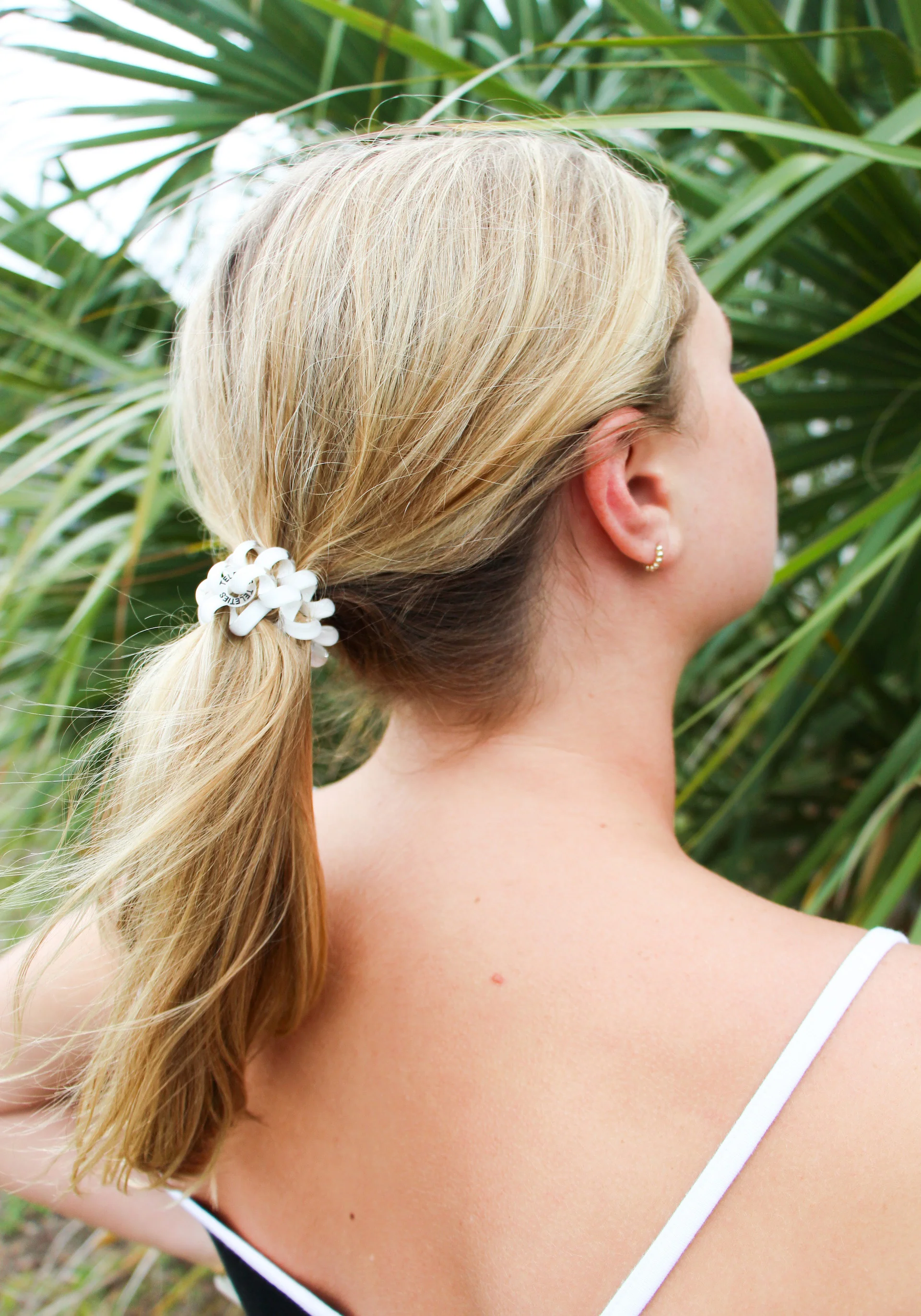 Coconut White Large Hair Ties - 3 Pack - Image 4