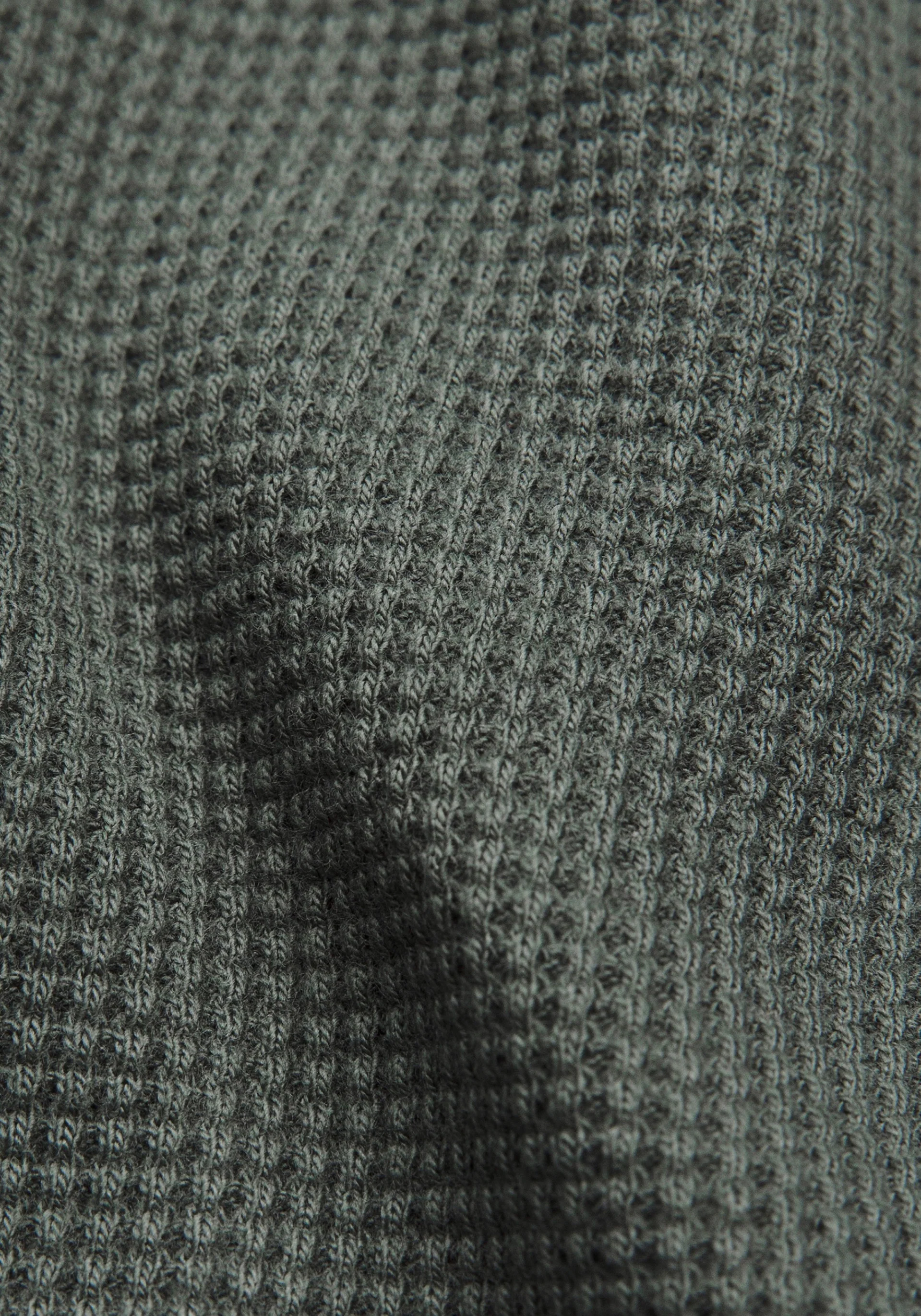 Cotton-Blend Waffle Knit Hoodie - Image 6