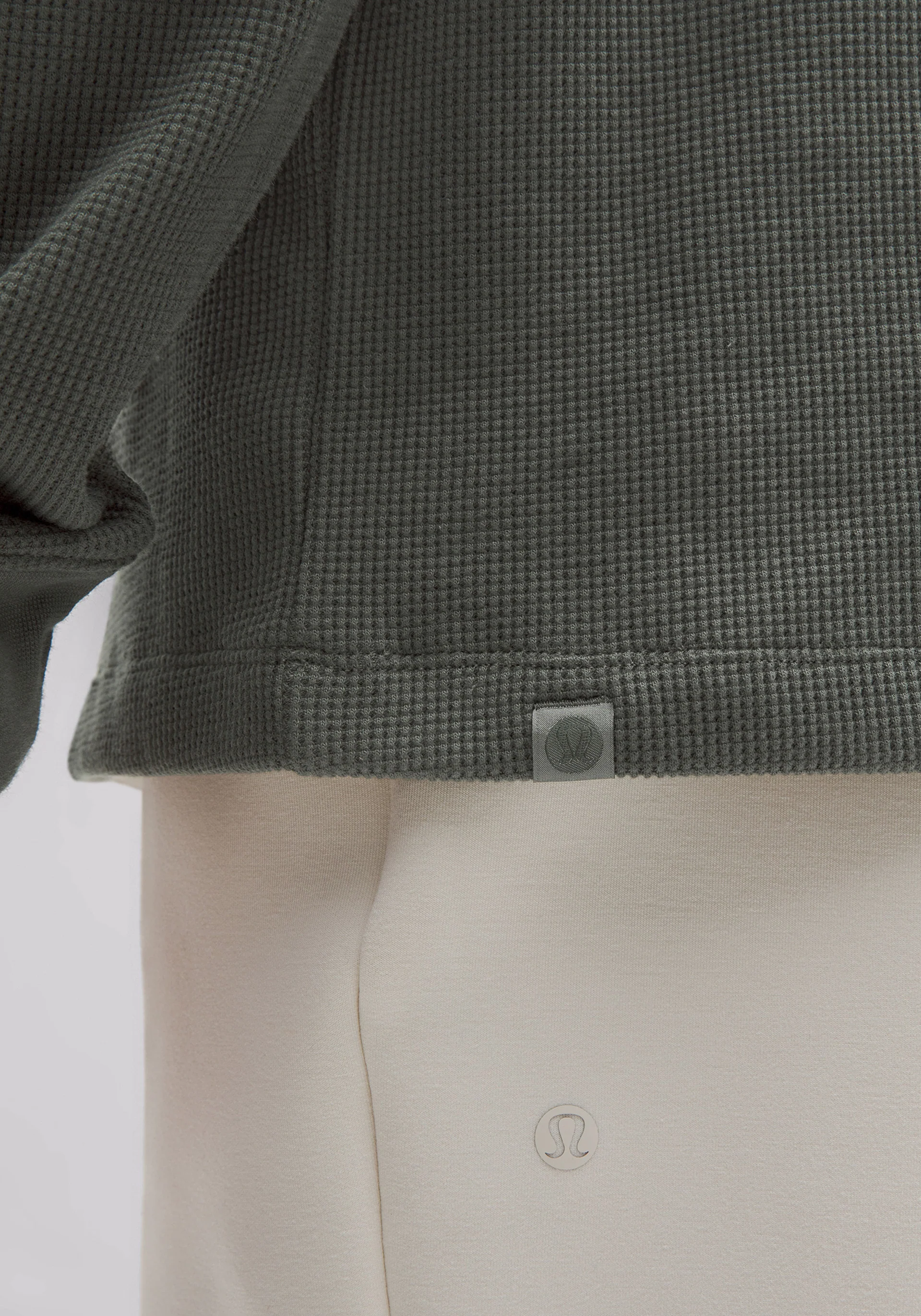 Cotton-Blend Waffle Knit Long-Sleeve Shirt - Image 4