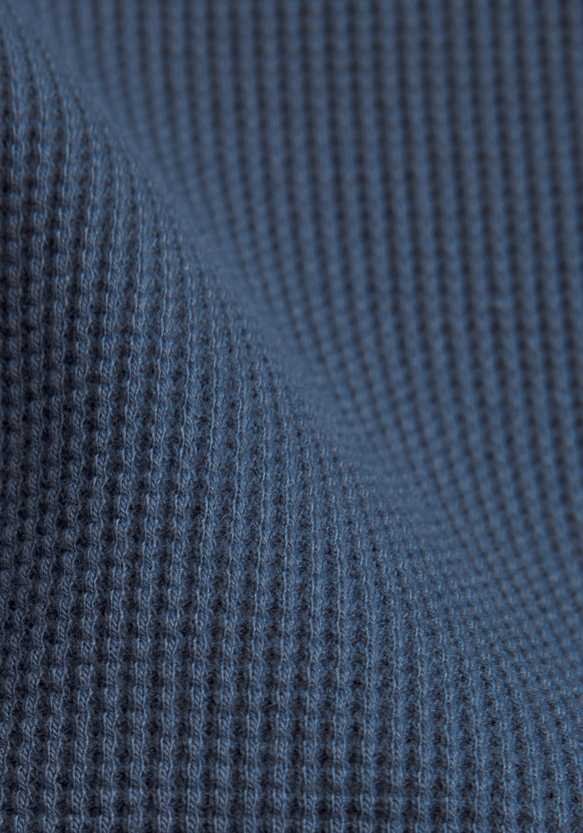Cotton-Blend Waffle Knit Long-Sleeve Shirt - Image 6