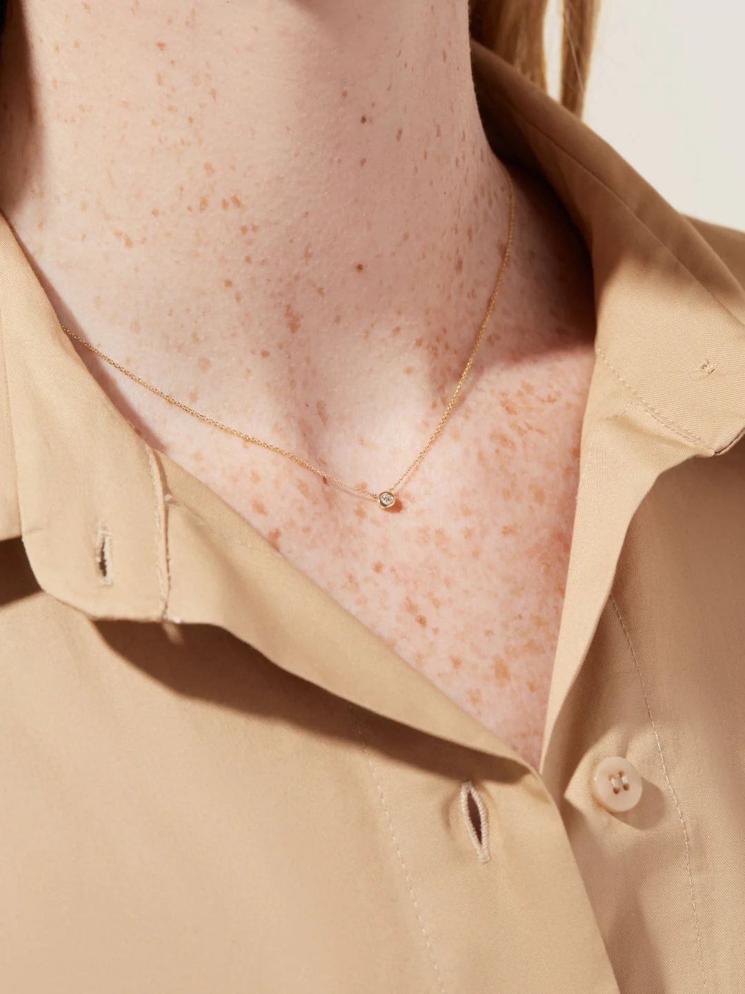 Gold Diamond Necklace - Image 3