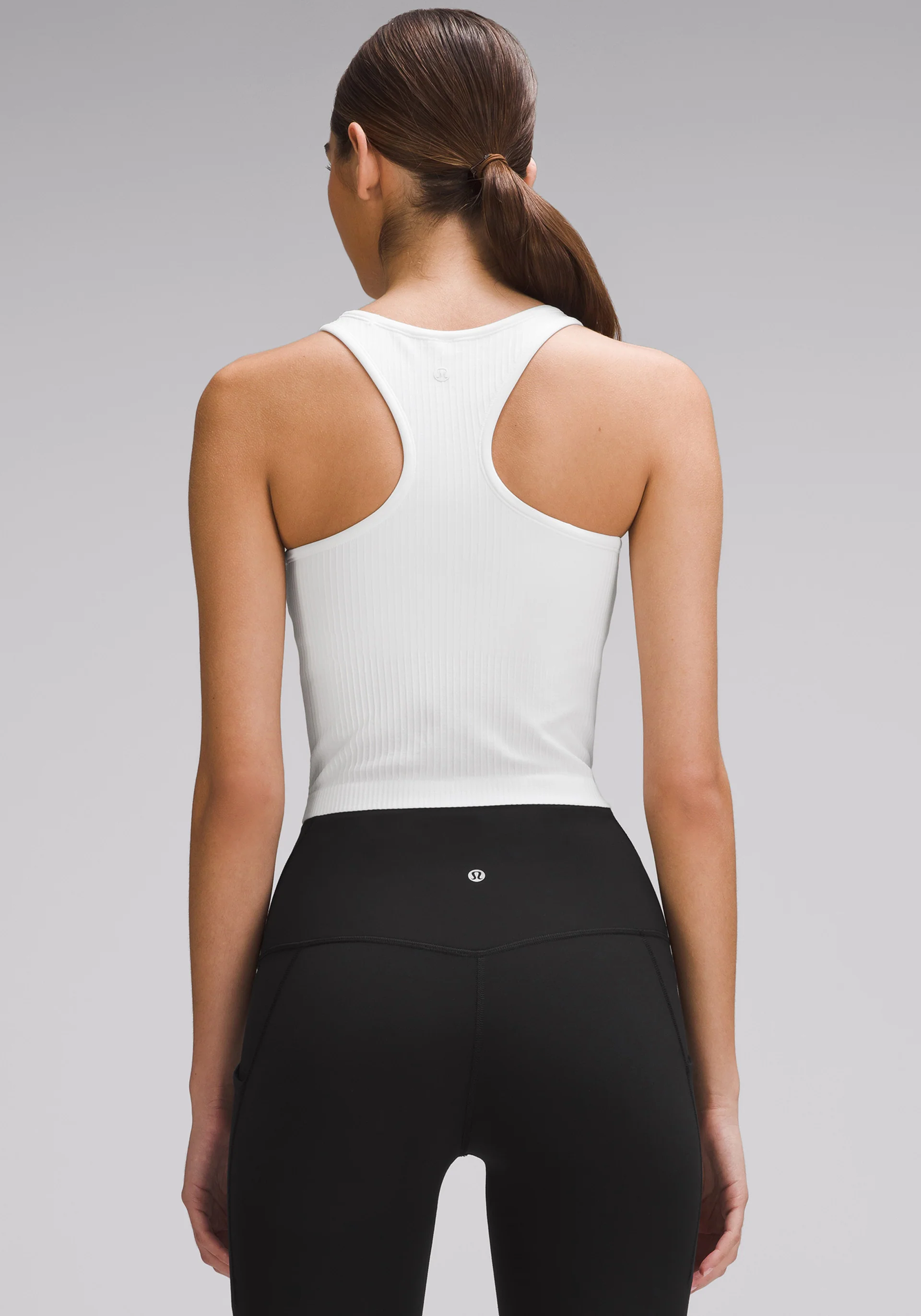 Ebb to Street Cropped Racerback Tank Top - Image 2