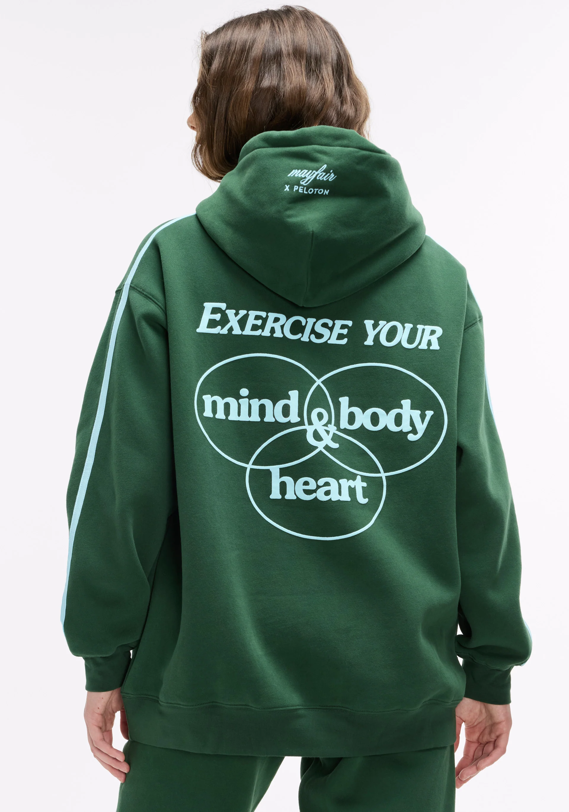 Exercise Your Mind, Body & Heart Oversized Hoodie - Image 4