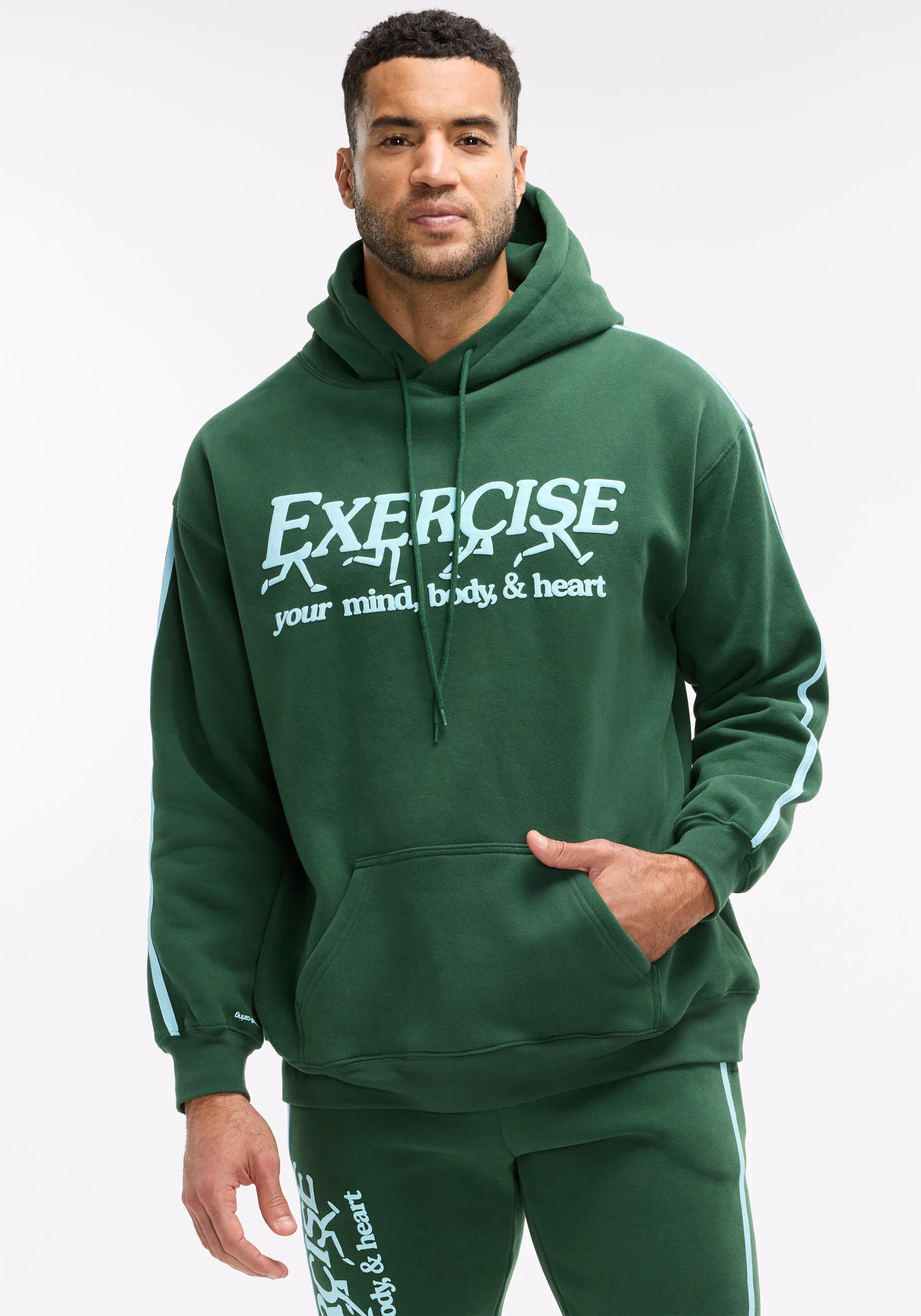 Exercise Your Mind, Body & Heart Oversized Hoodie - Image 7