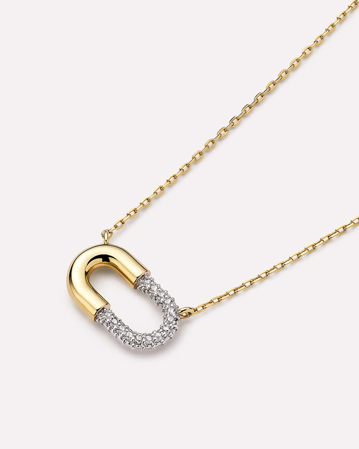 Gold Pendant - Blake Necklace Mini Micropave - Image 5
