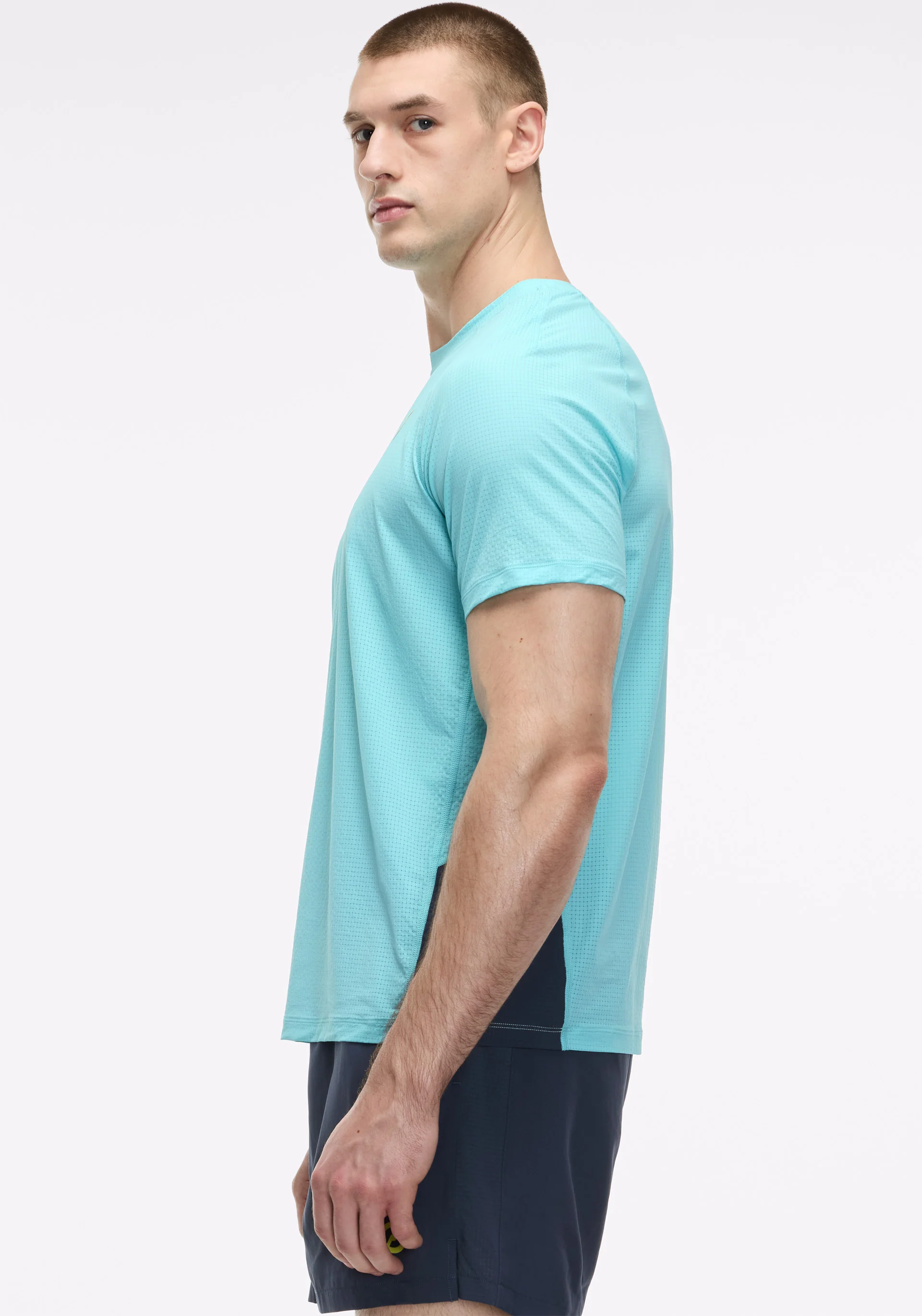 Grid Jacquard Colorblock Short Sleeve - Image 2