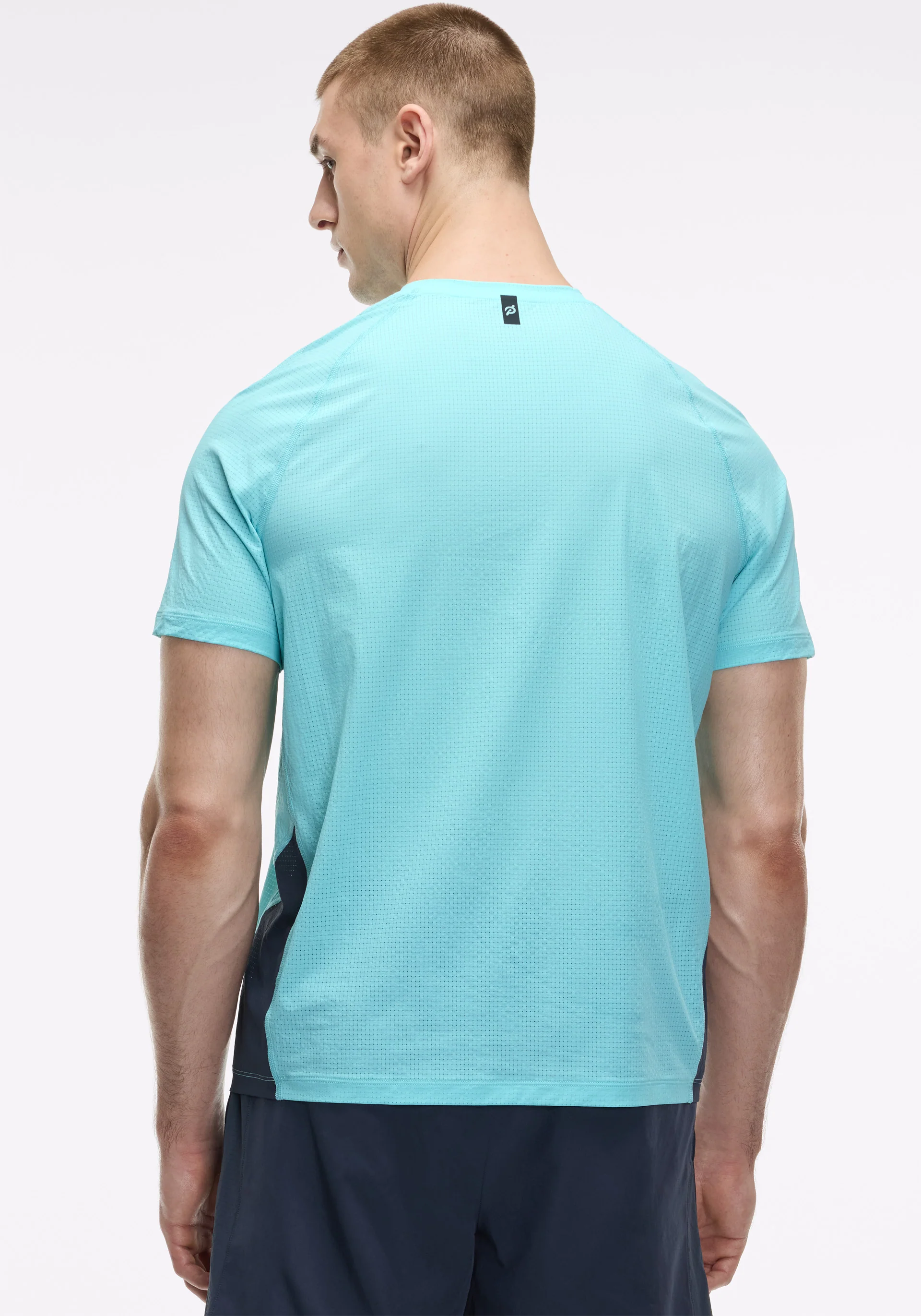 Grid Jacquard Colorblock Short Sleeve - Image 3