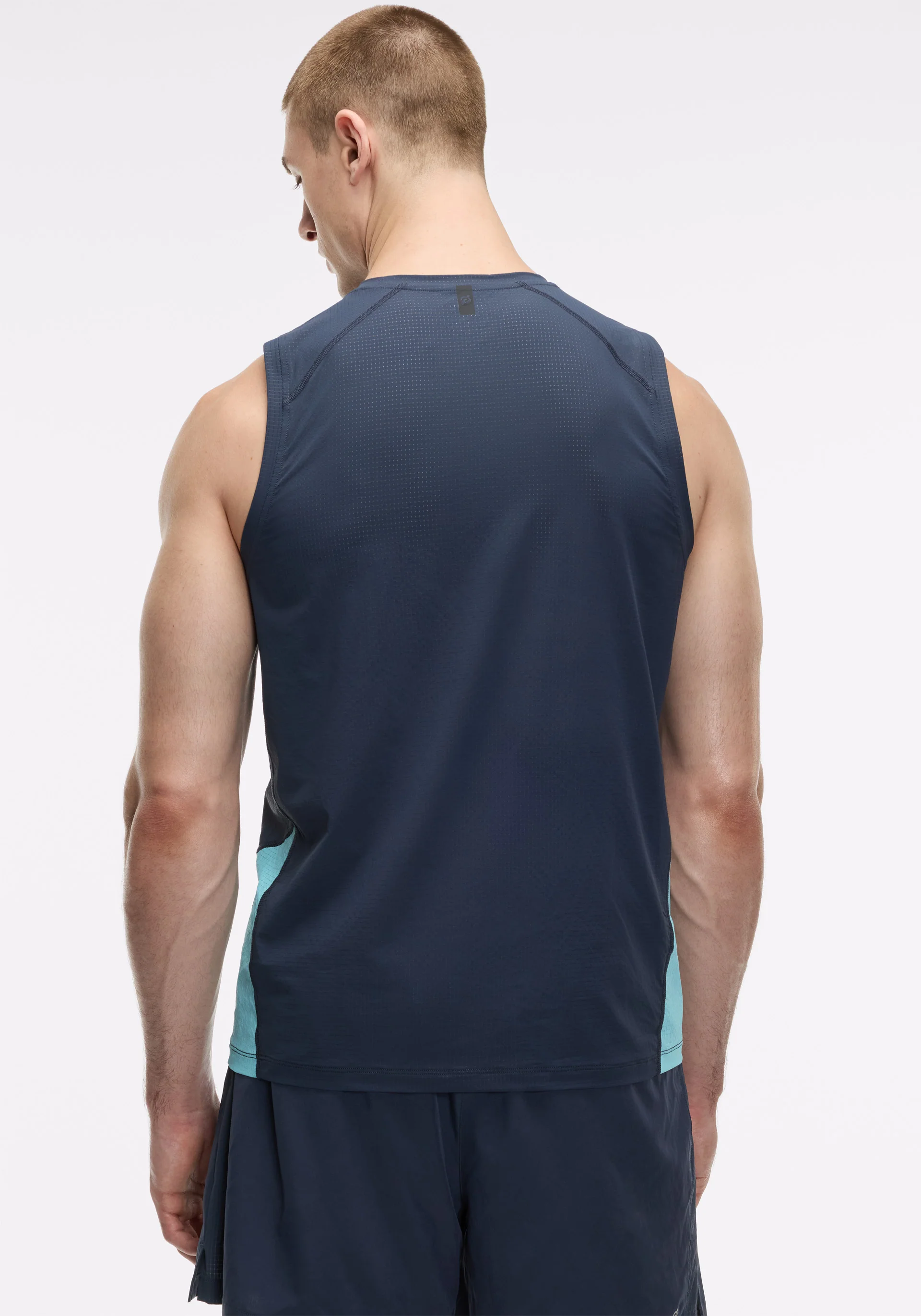 Grid Jacquard Colorblock Tank - Image 3