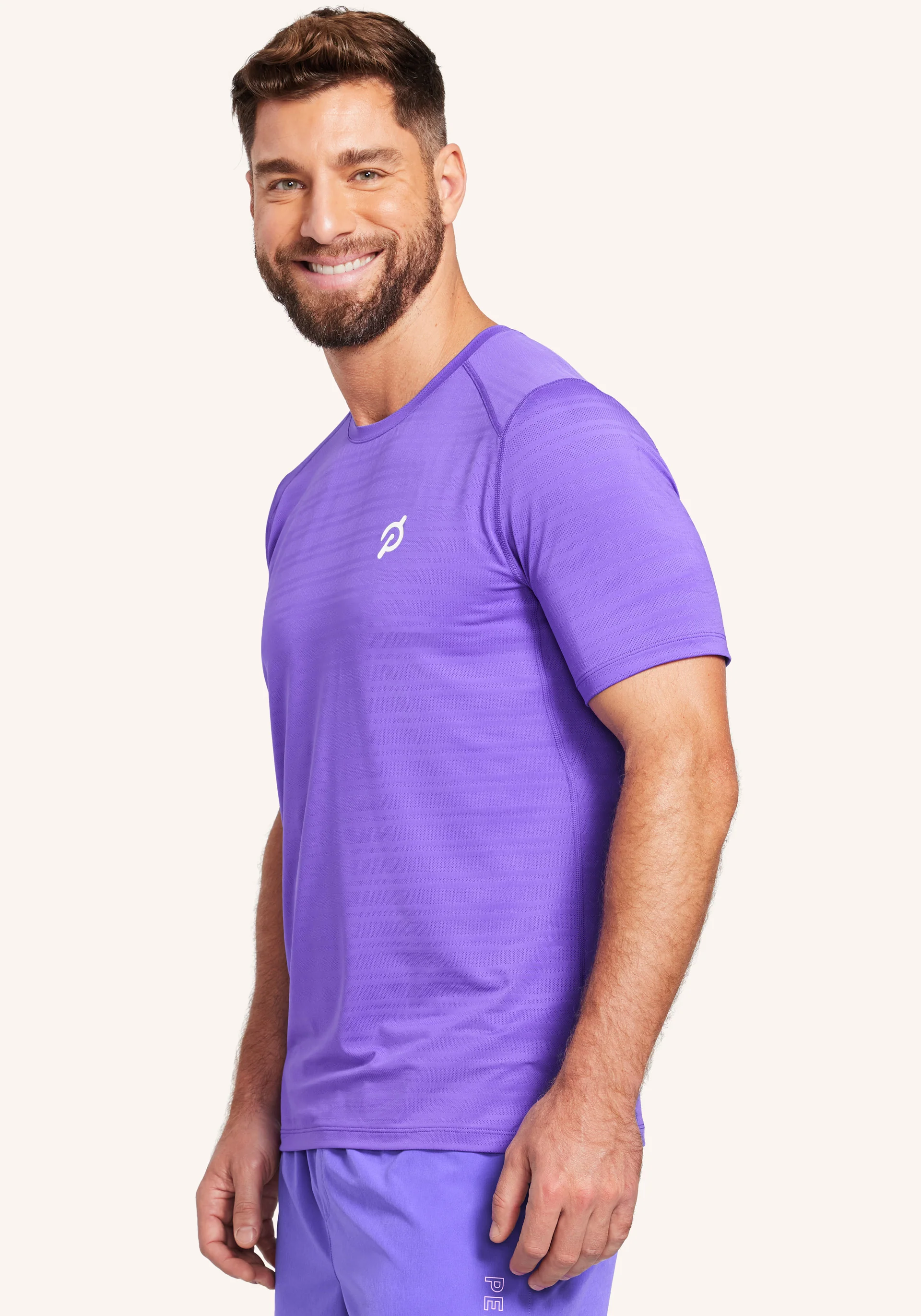 Jacquard Stripe Mesh Short Sleeve - Image 2