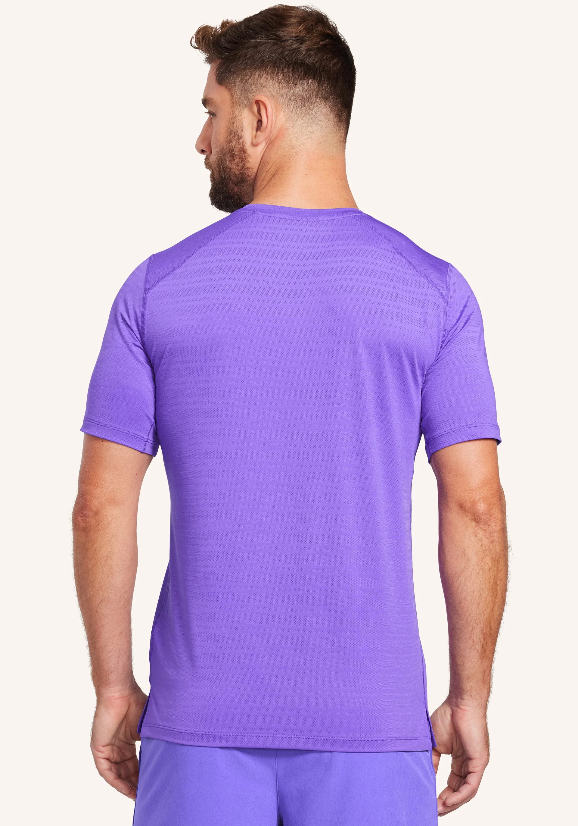 Jacquard Stripe Mesh Short Sleeve - Image 3