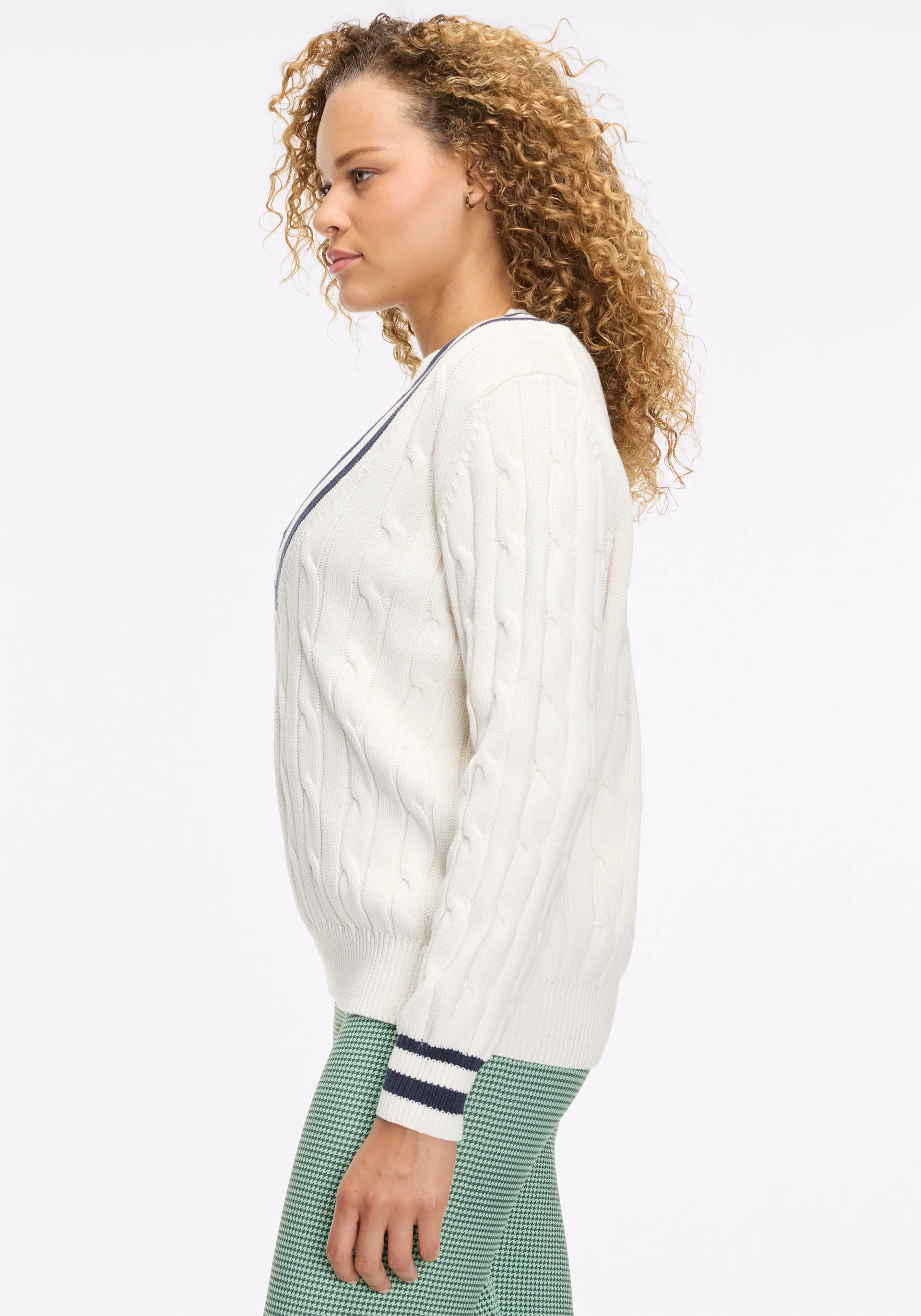 Louie V Neck Knit Sweater - Image 2