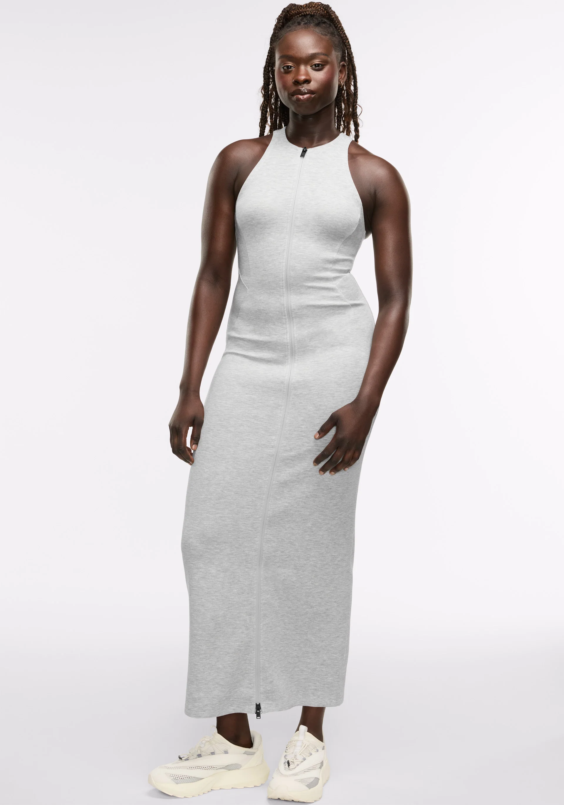 Racerback Maxi Zip Dress - Image 3