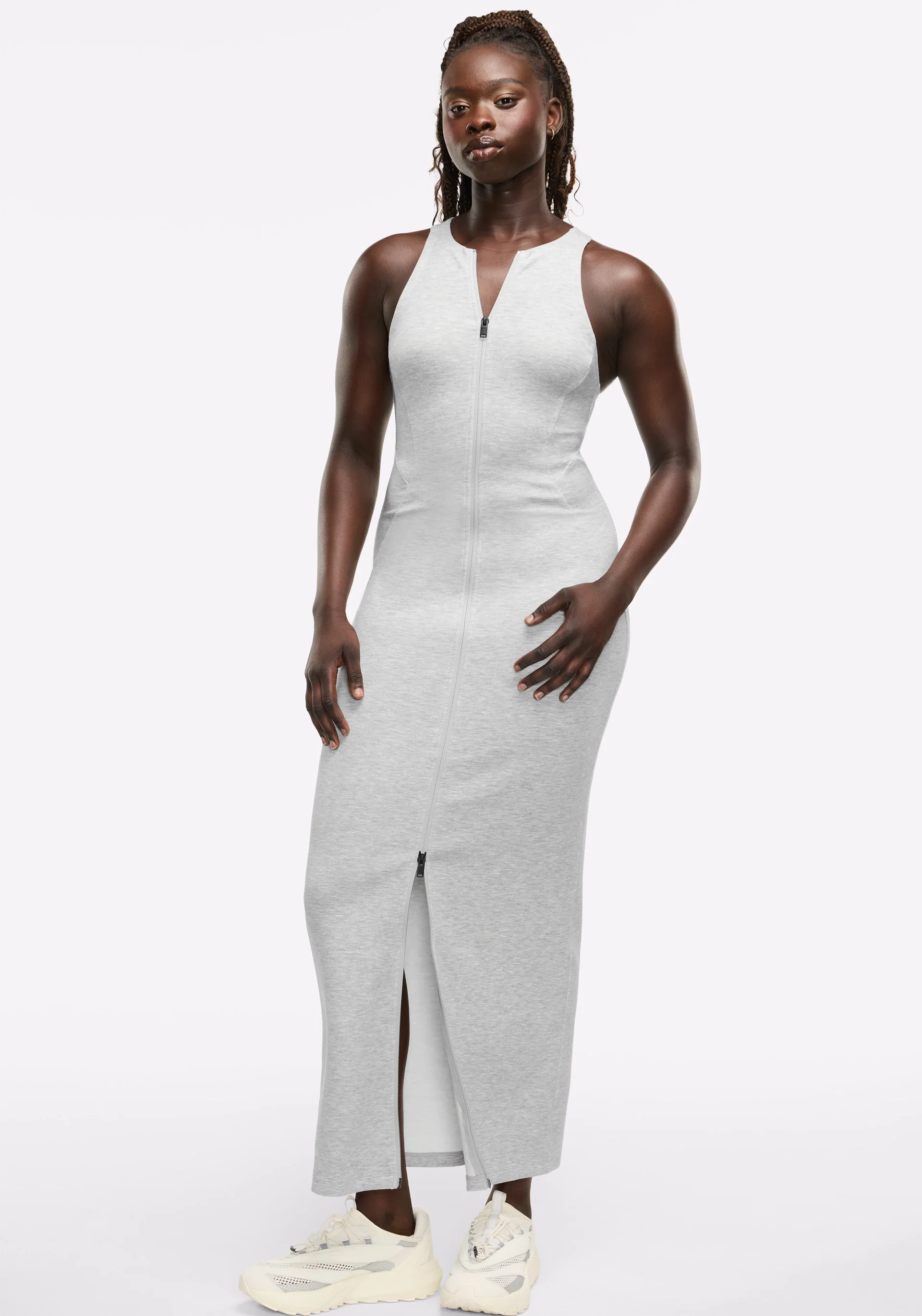 Racerback Maxi Zip Dress - Image 8