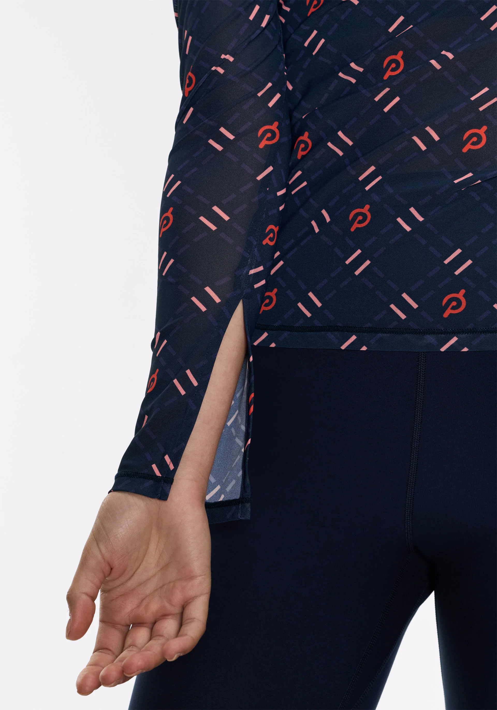 Mesh Mock Neck Long Sleeve - Image 4