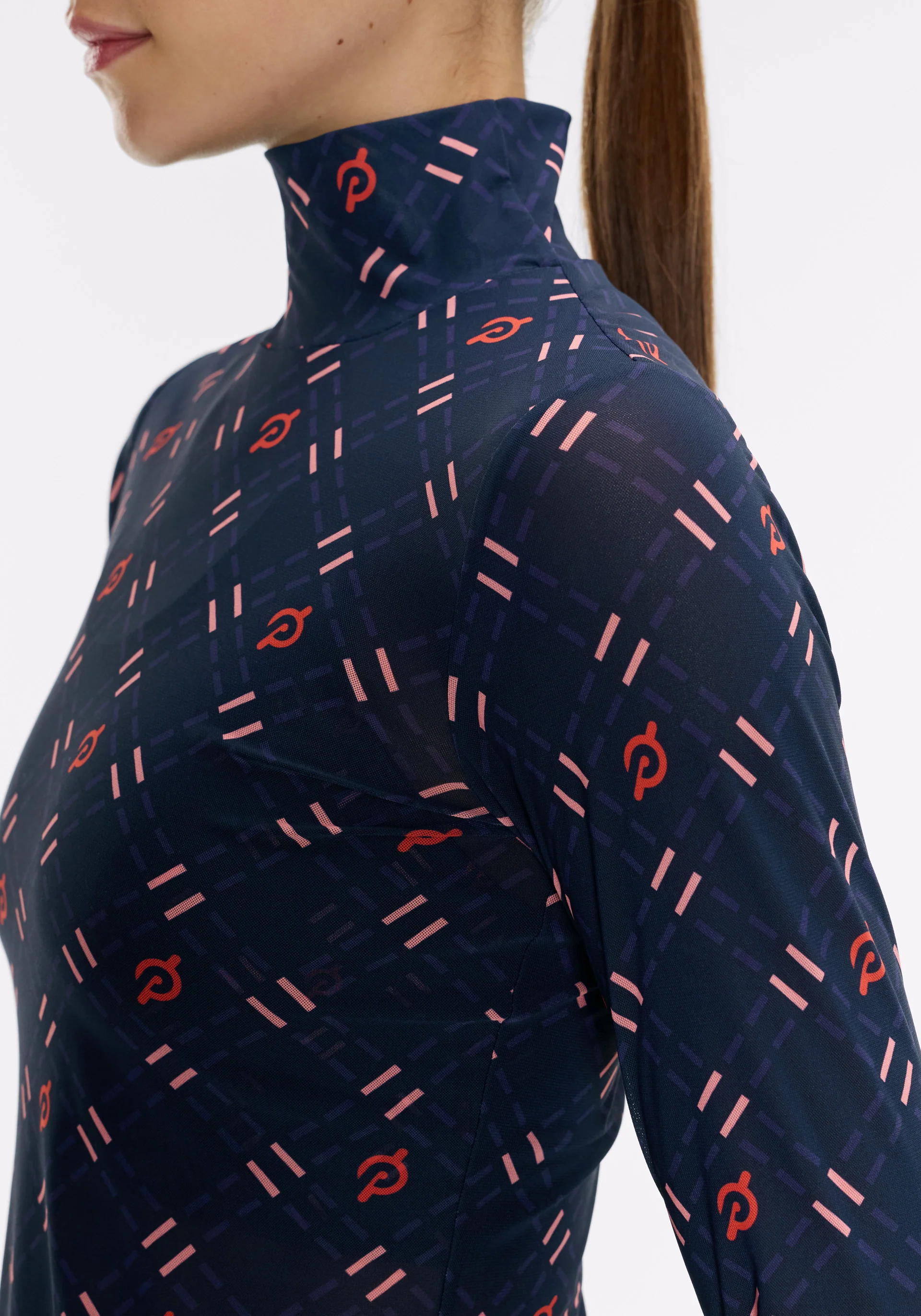 Mesh Mock Neck Long Sleeve - Image 5