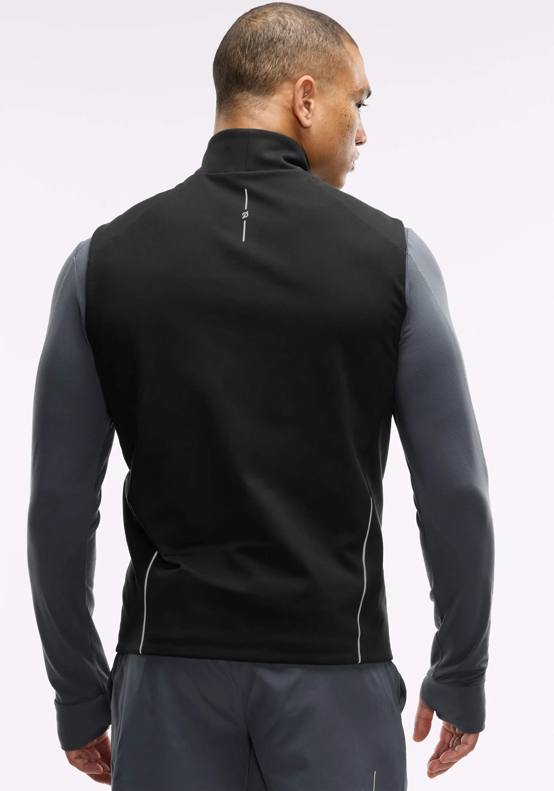Padded Full Zip Run Vest - Image 3