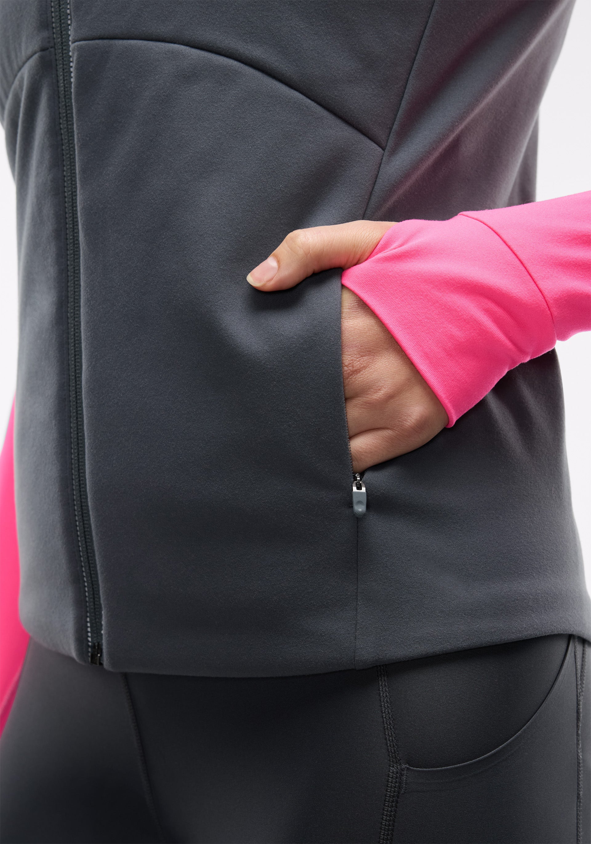 Padded Full Zip Run Vest - Image 4