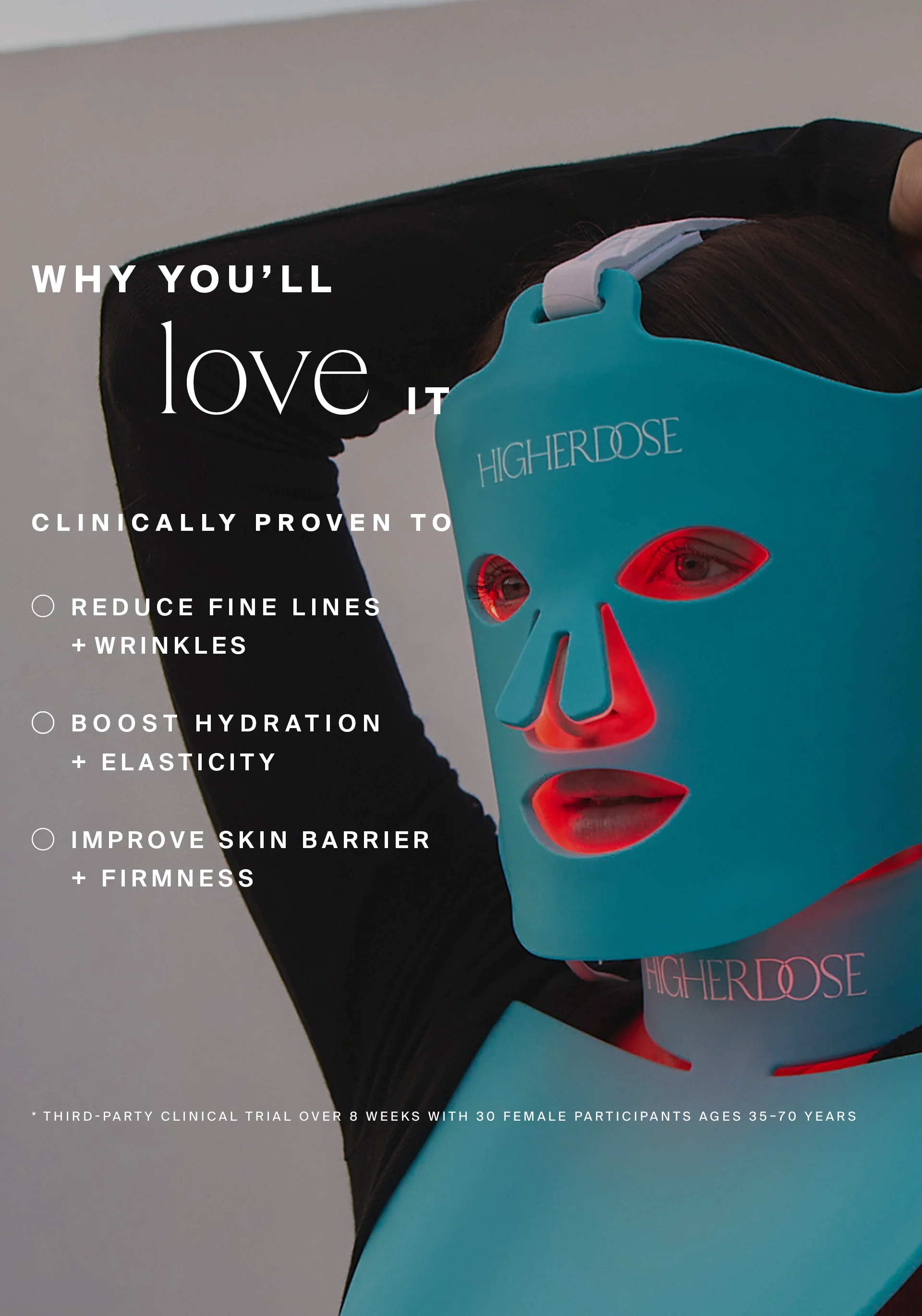 HigherDOSE Red Light Face Mask - Image 3