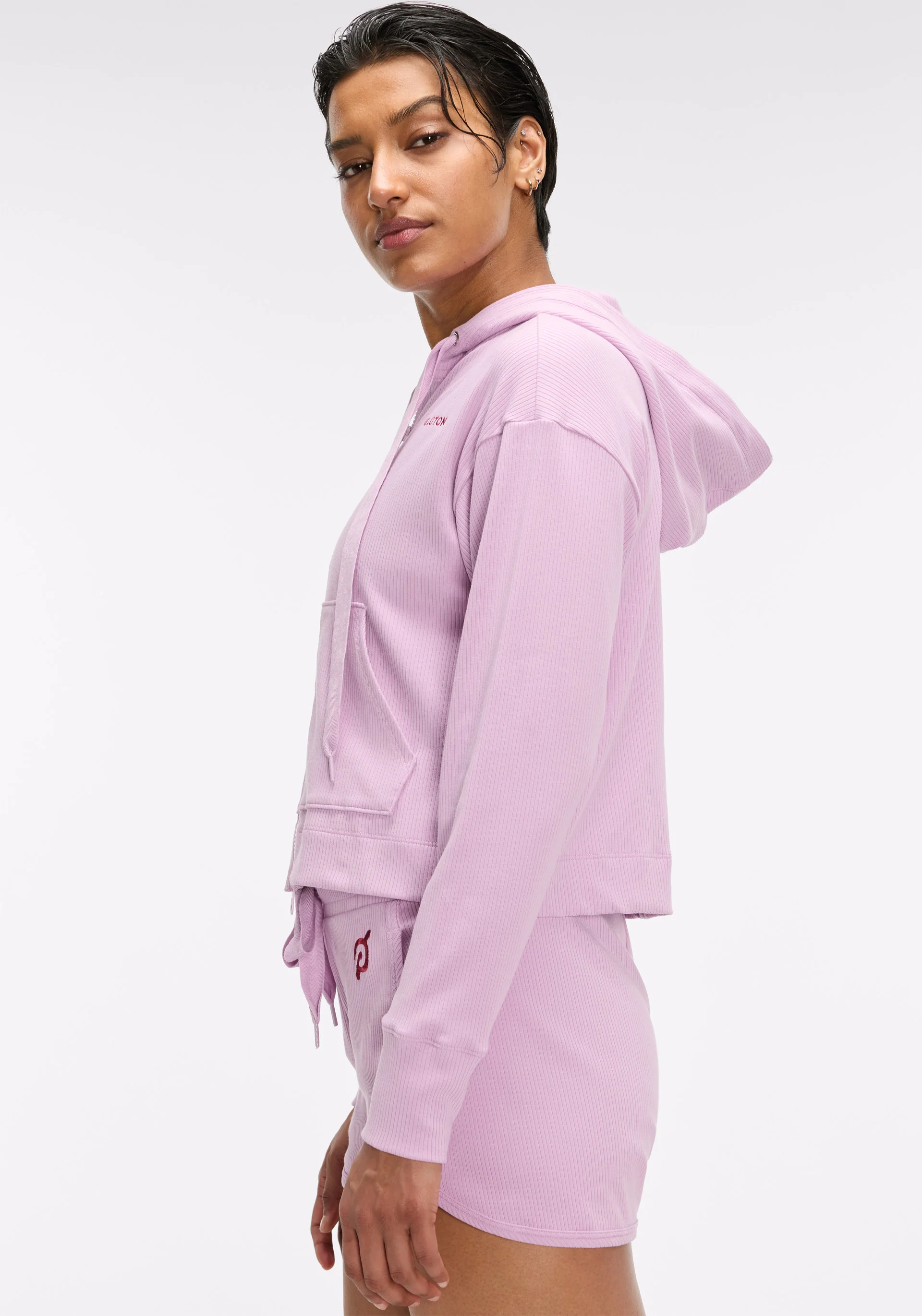 Rib Crop Hoodie - Image 3