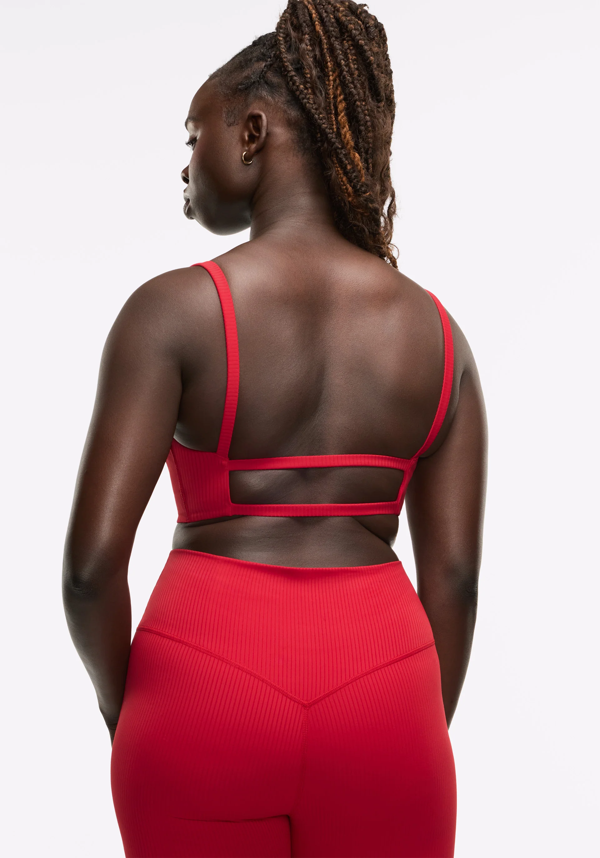Active Rib Strappy Longline Bra - Image 5
