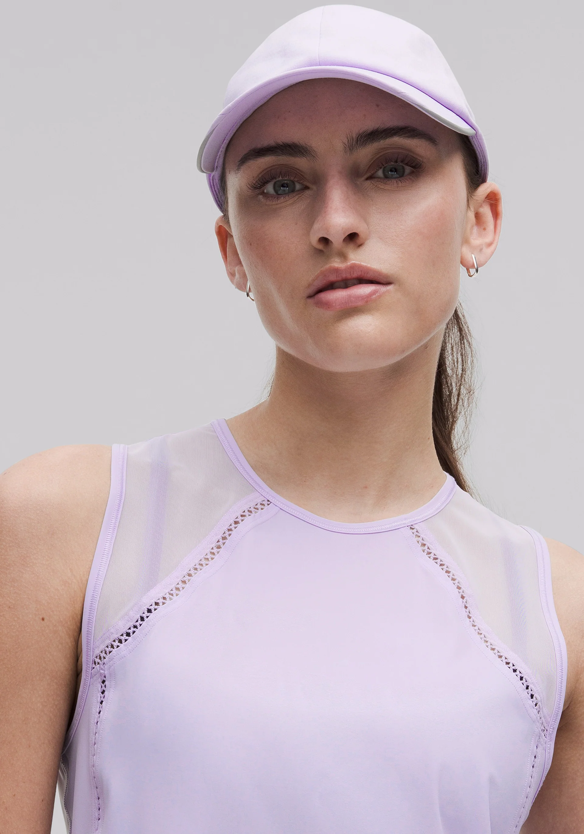 Sculpt Cropped Tank Top | Lace Trim - Image 3