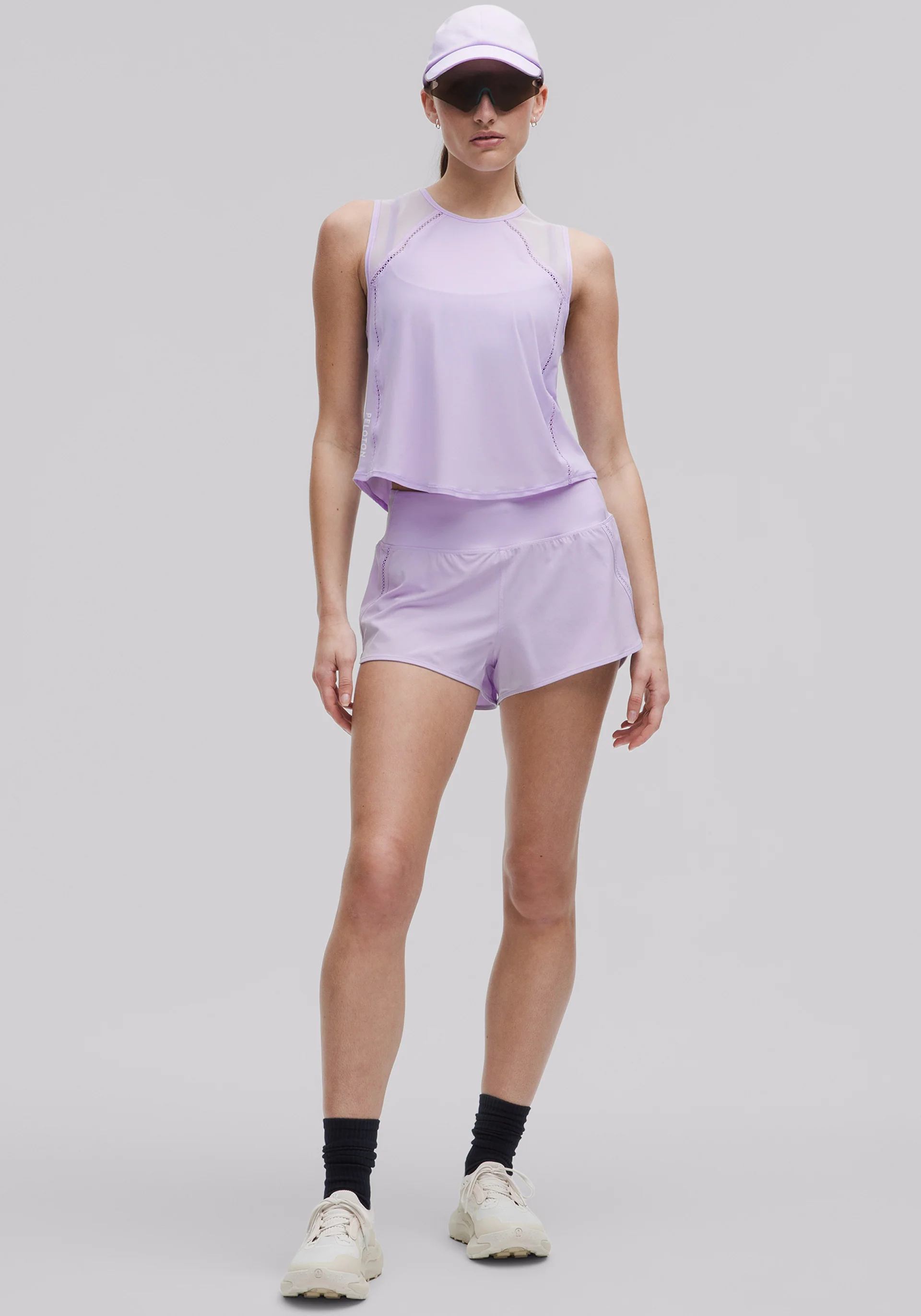 Sculpt Cropped Tank Top | Lace Trim - Image 7