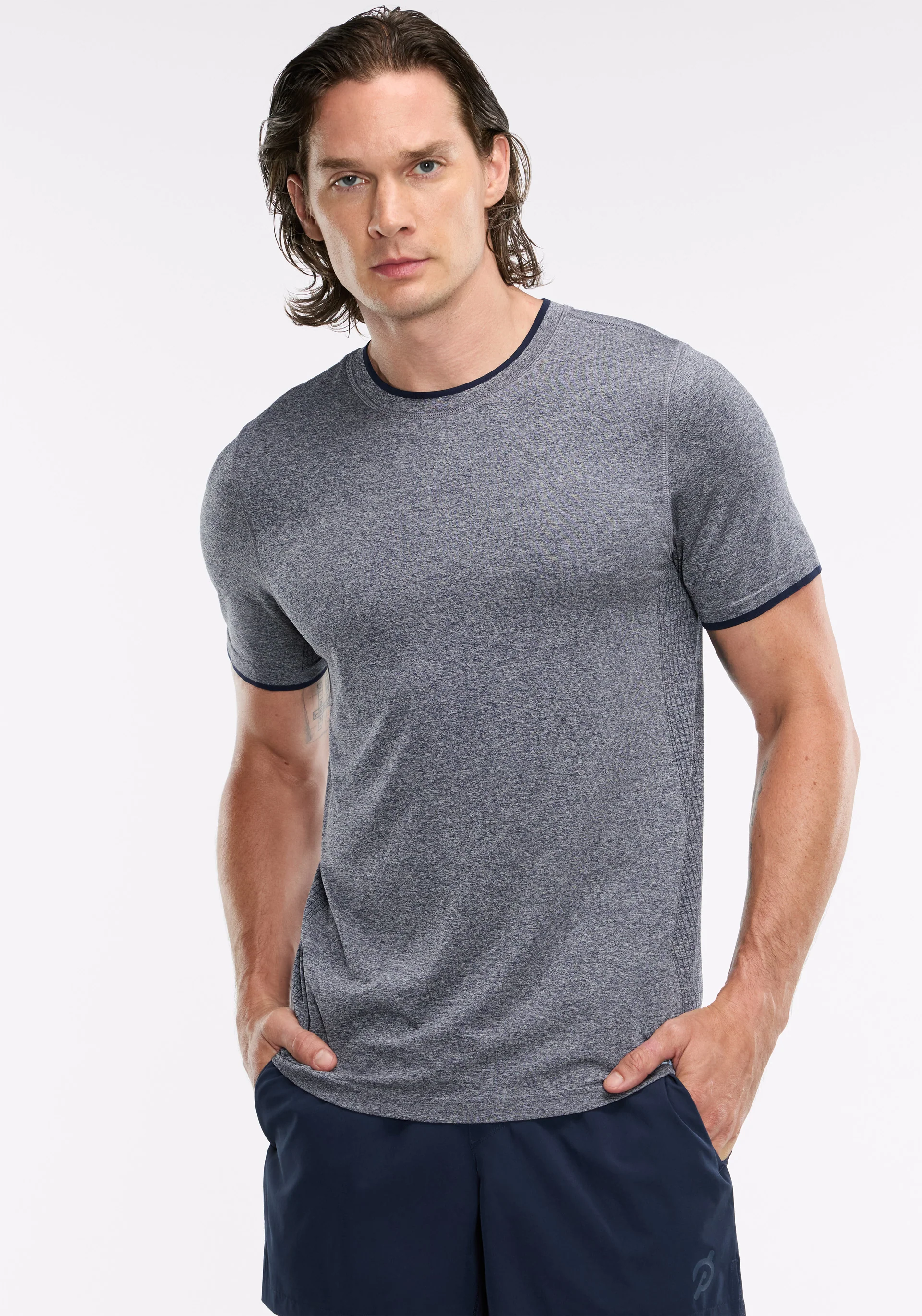 Seamless Melange Short Sleeve