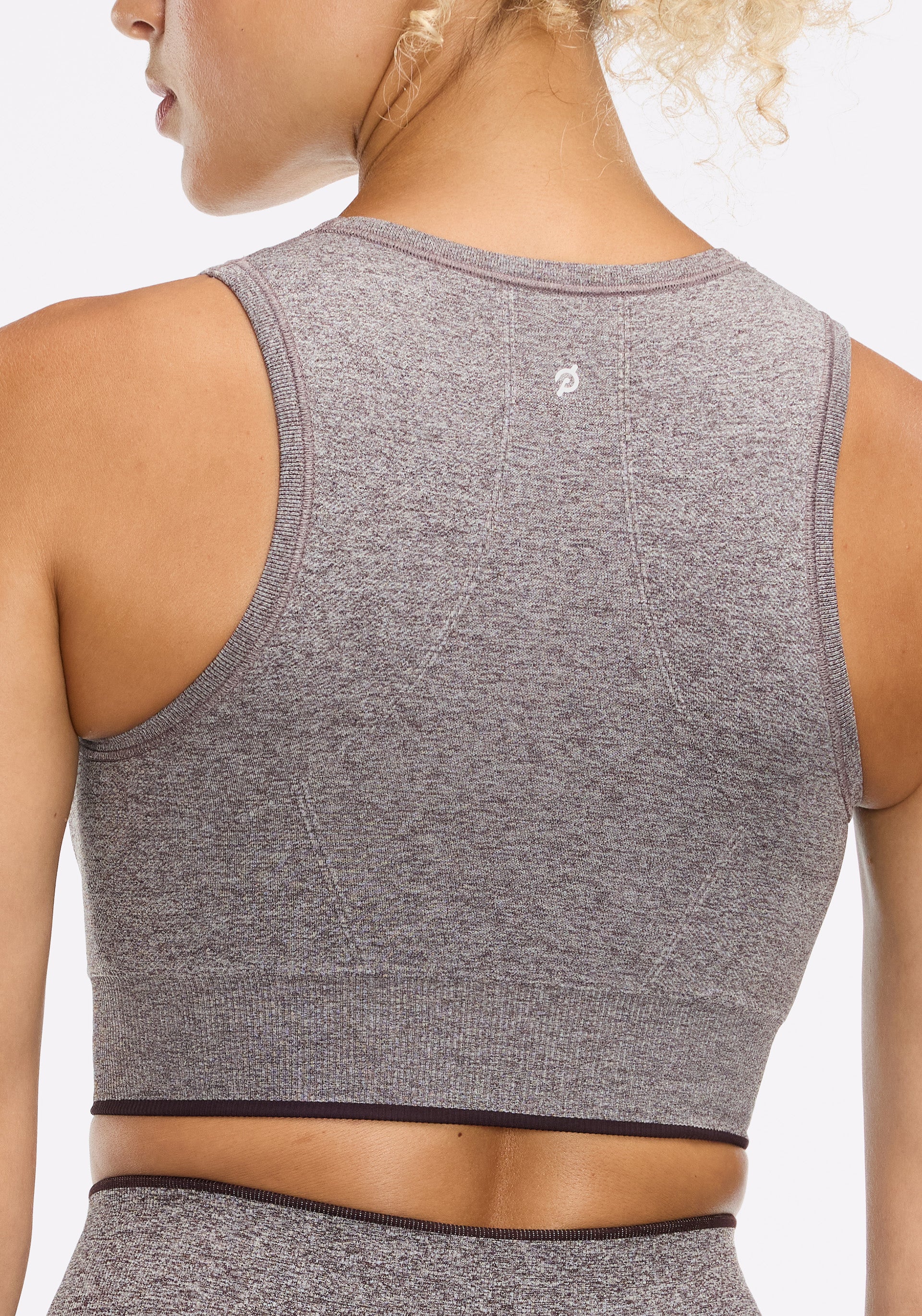 Seamless Melange High Neck Bra - Image 4