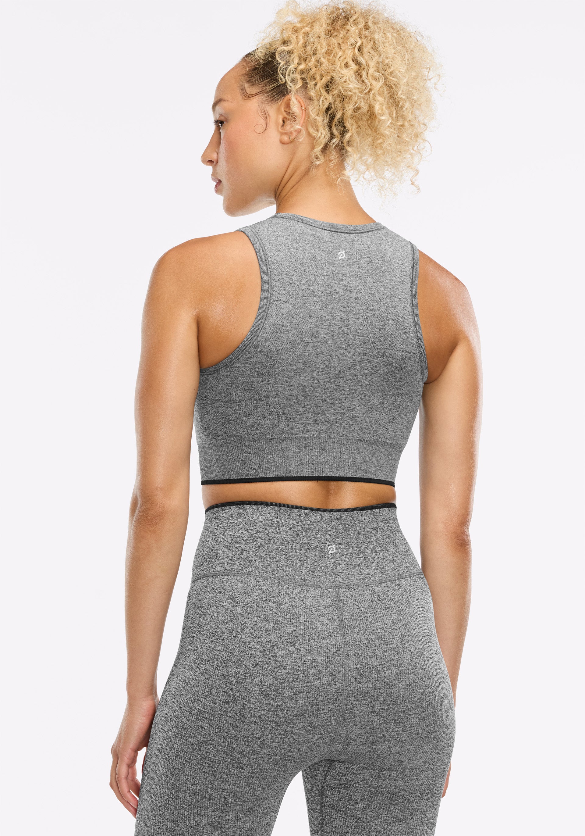 Seamless Melange High Neck Bra - Image 2