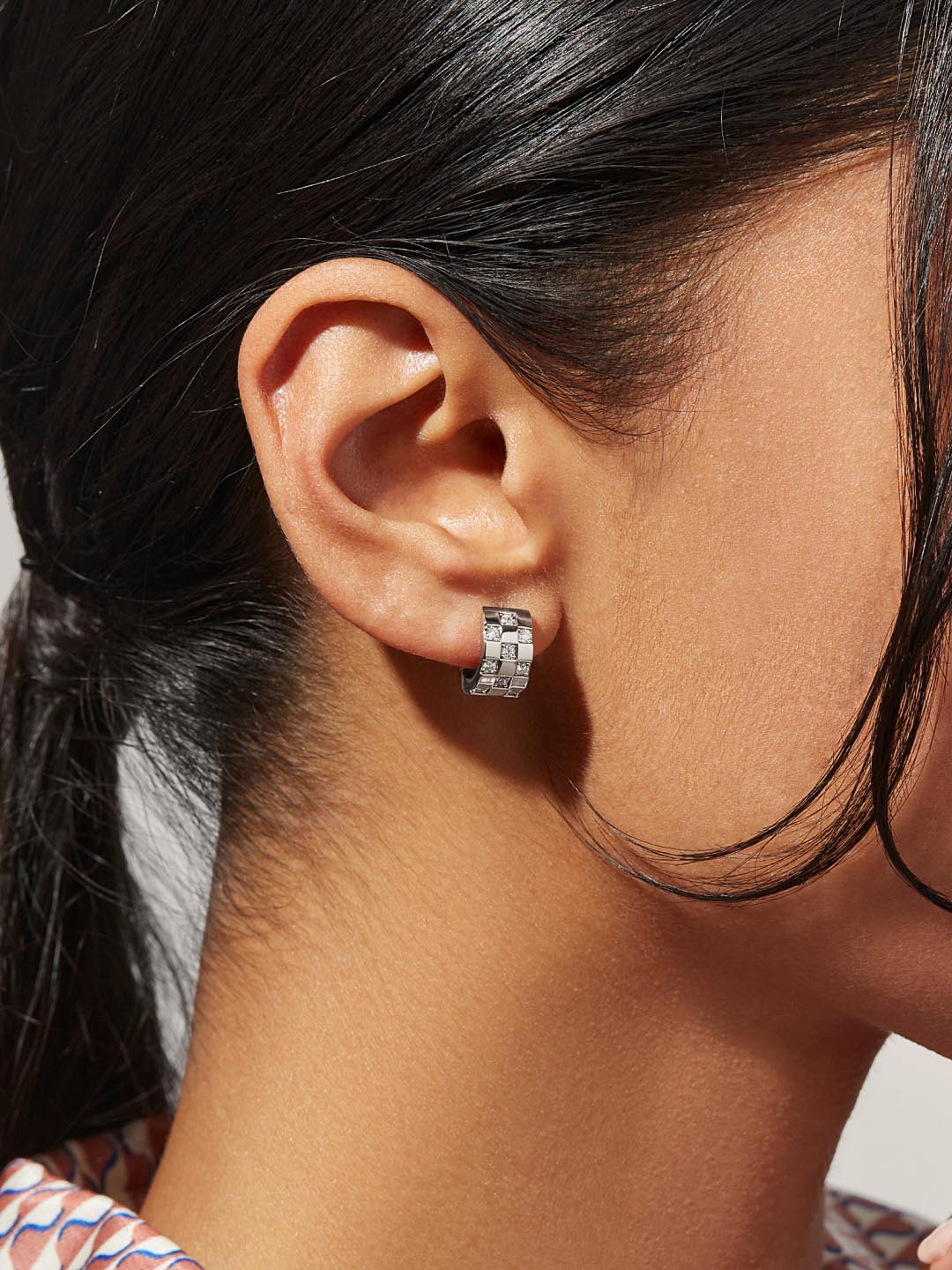Silver Hoop Earrings - Eden Silver - Image 4