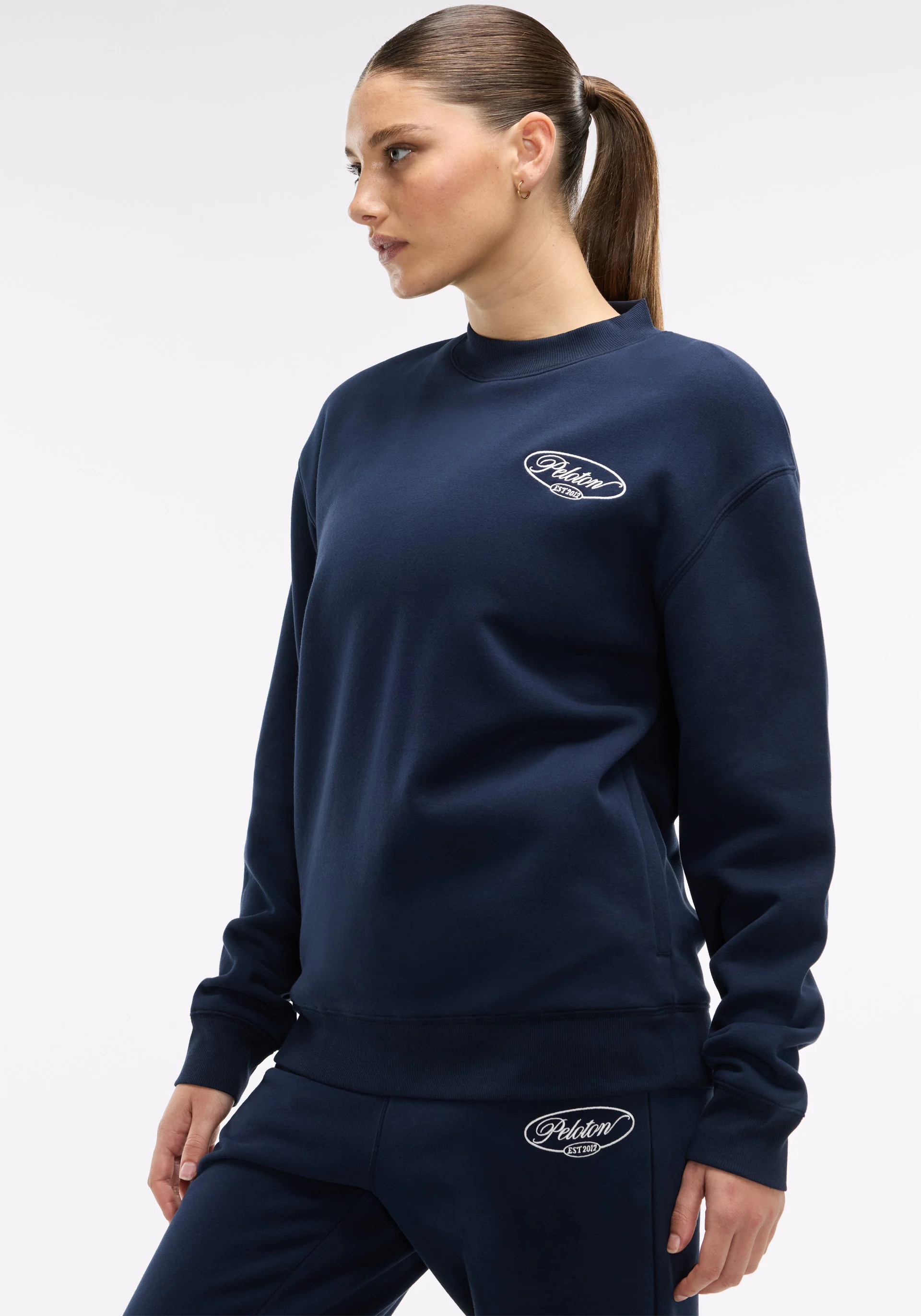 Soft Fleece Mock Neck Sweatshirt - Image 2