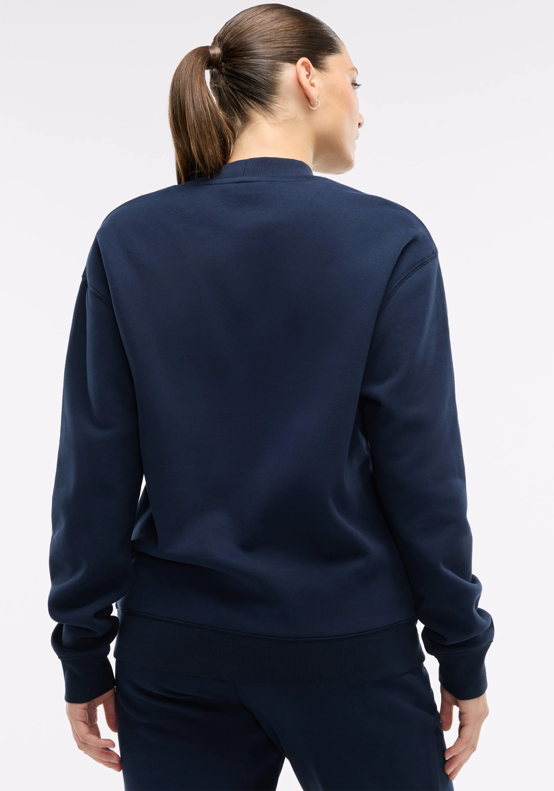 Soft Fleece Mock Neck Sweatshirt - Image 3