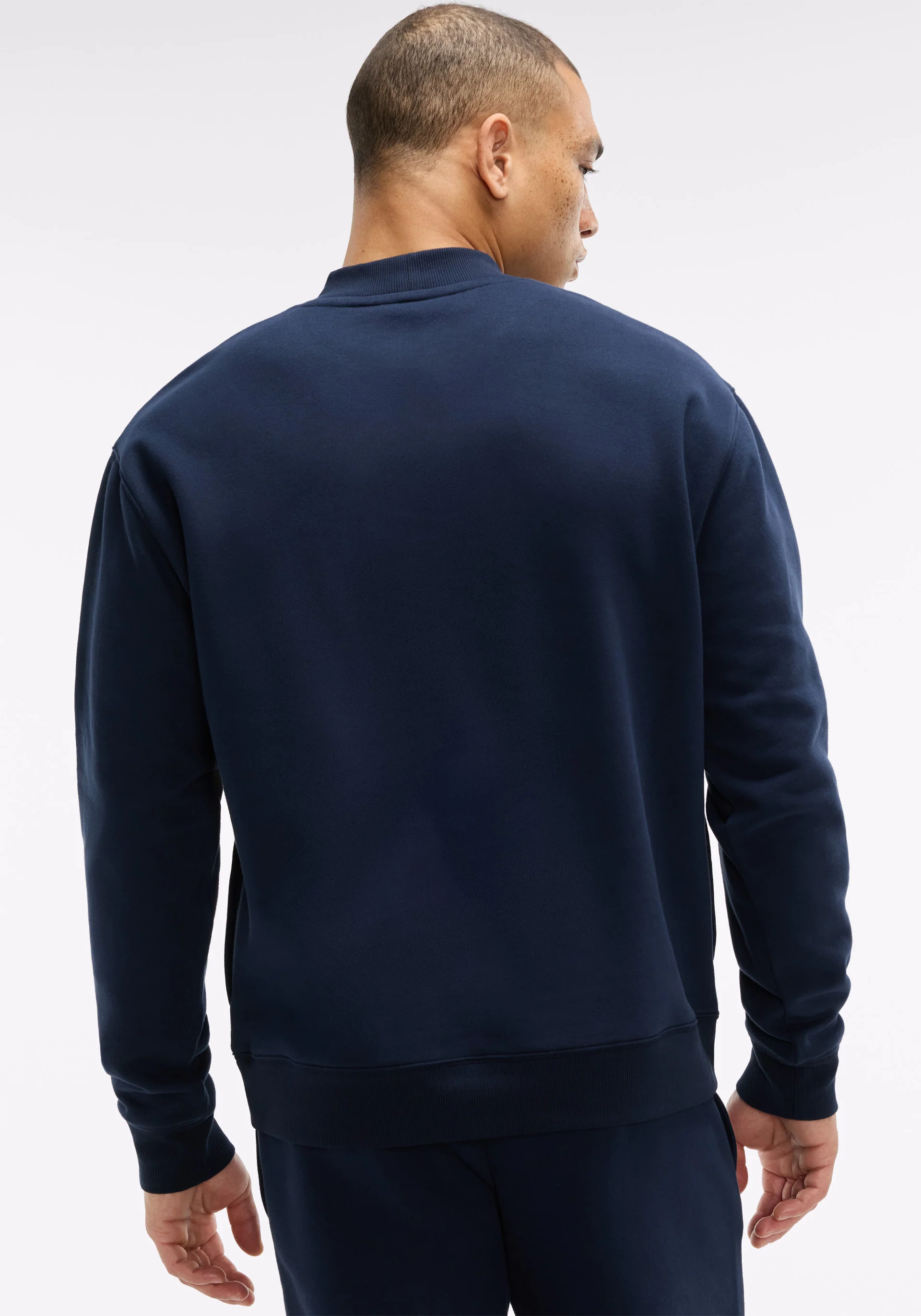 Soft Fleece Mock Neck Sweatshirt - Image 8