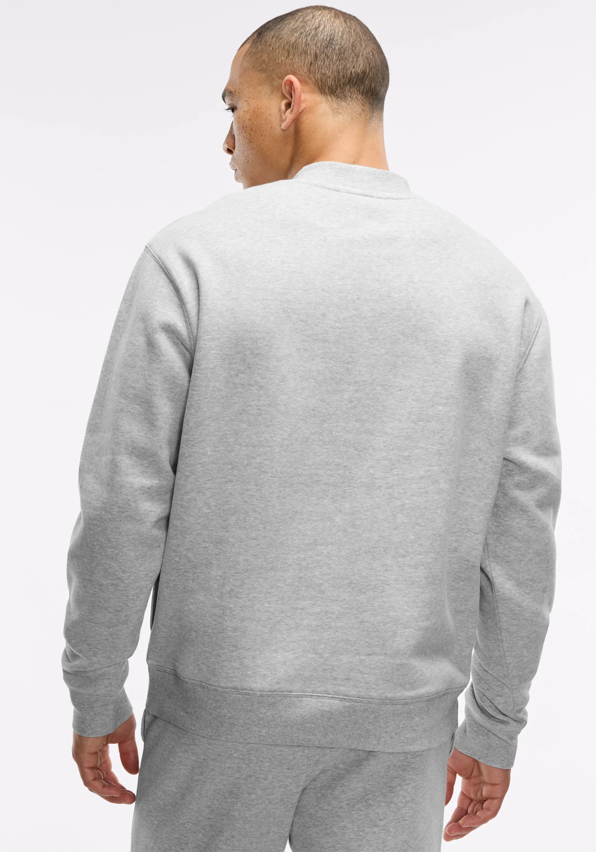 Soft Fleece Mock Neck Sweatshirt - Image 8