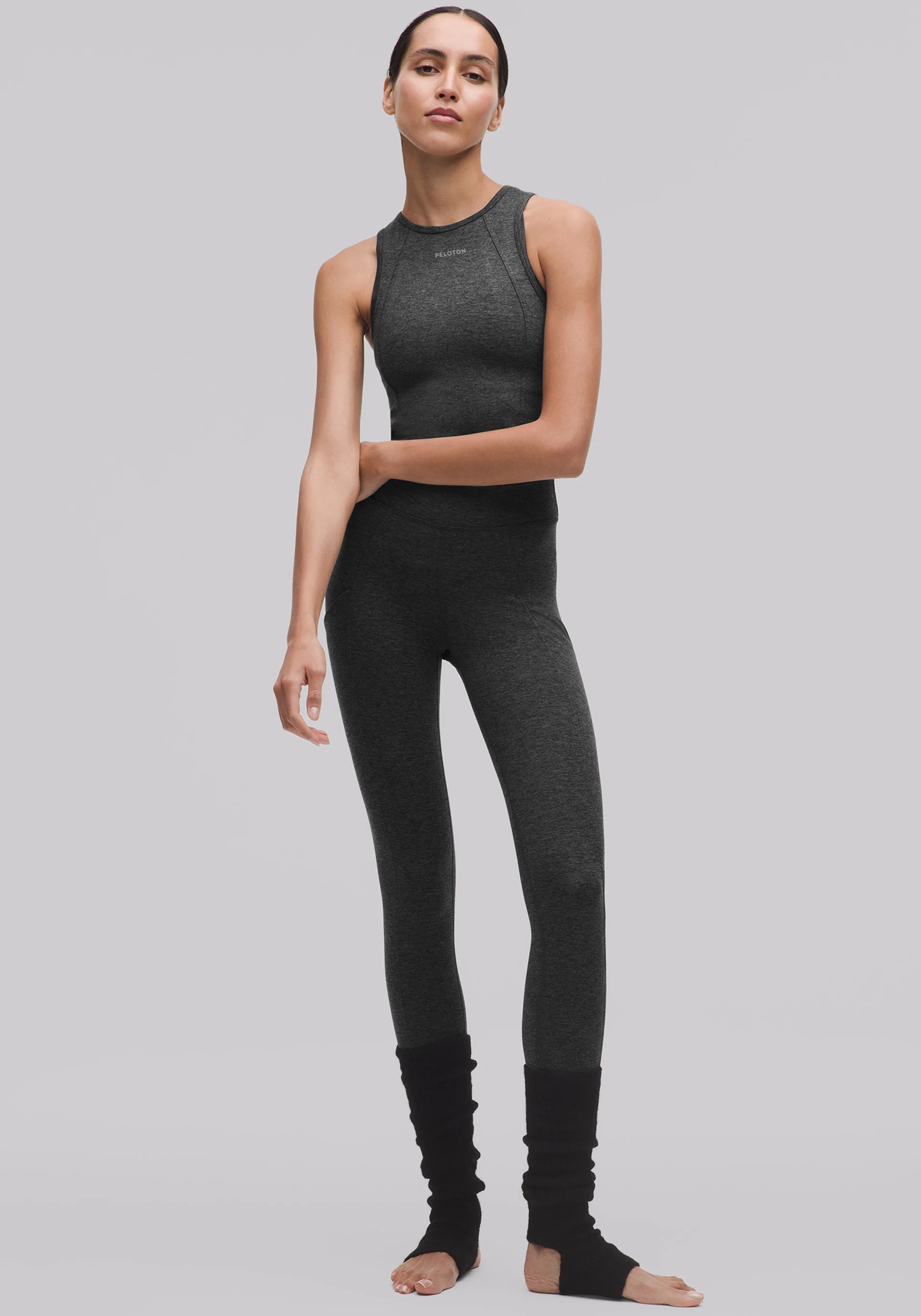 Softy Suedey Crewneck Cropped Tank Top - Image 5