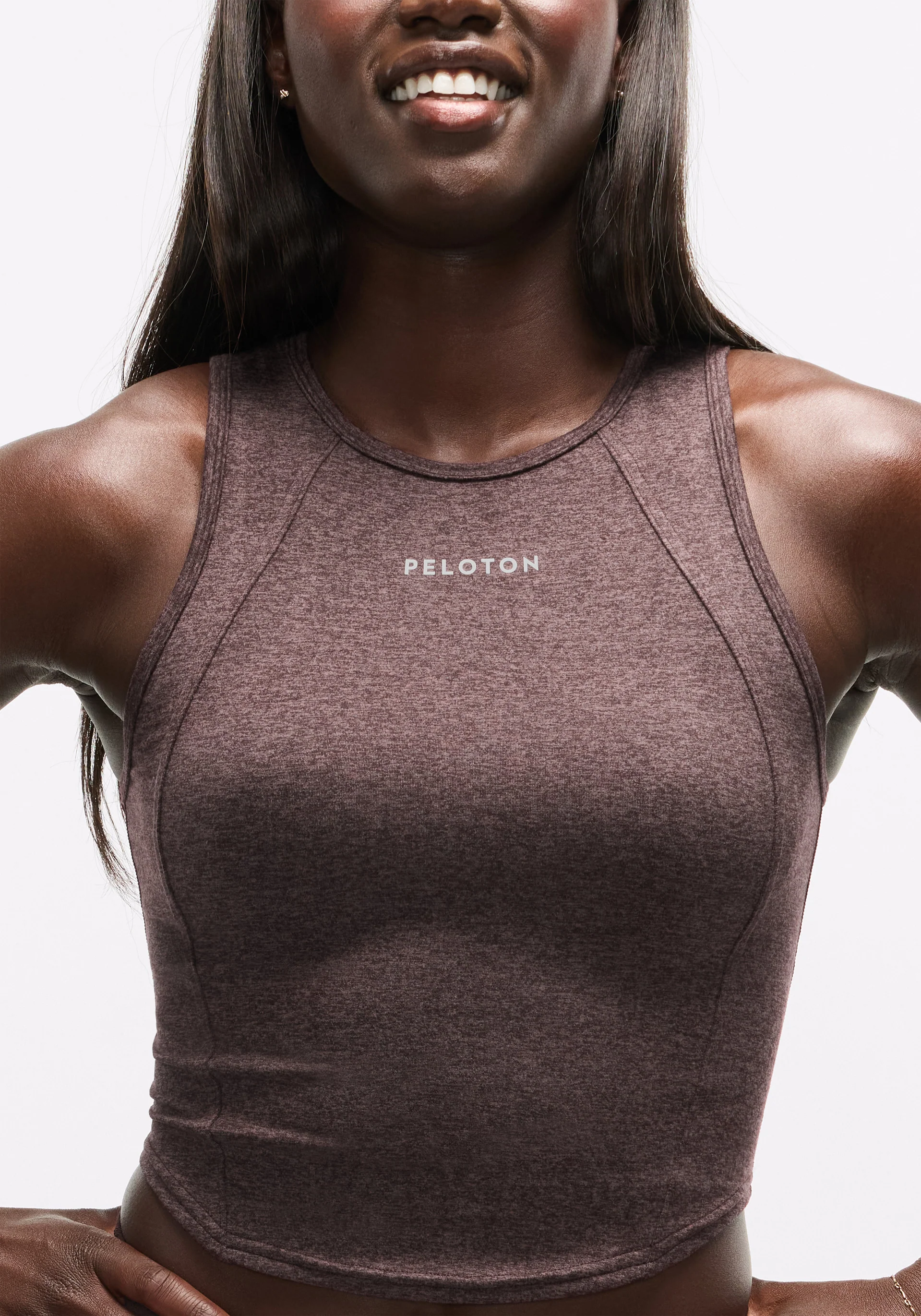 Softy Suedey Crewneck Cropped Tank Top - Image 4