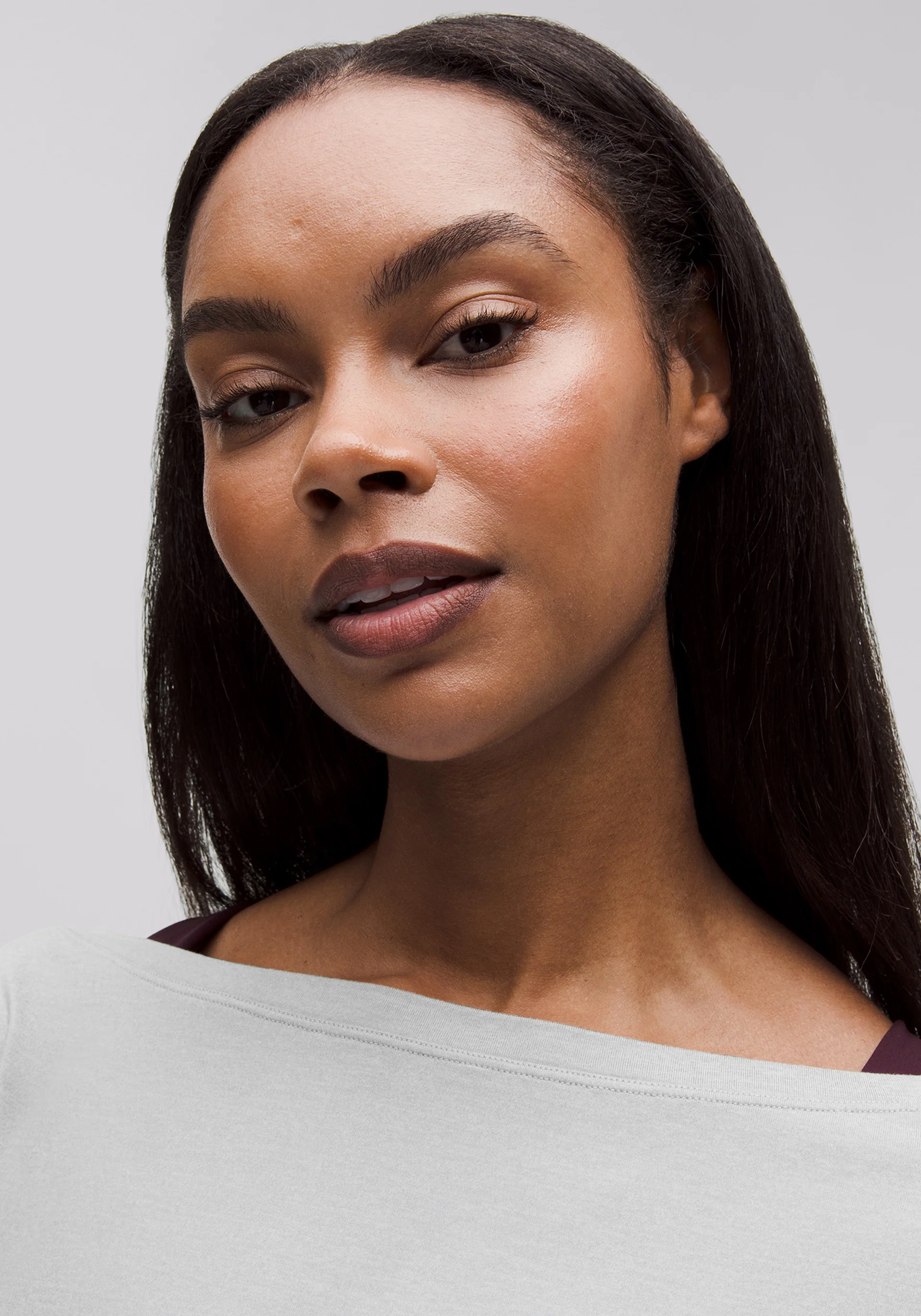 Softy Suedey Relaxed Boatneck Long-Sleeve Shirt - Image 3