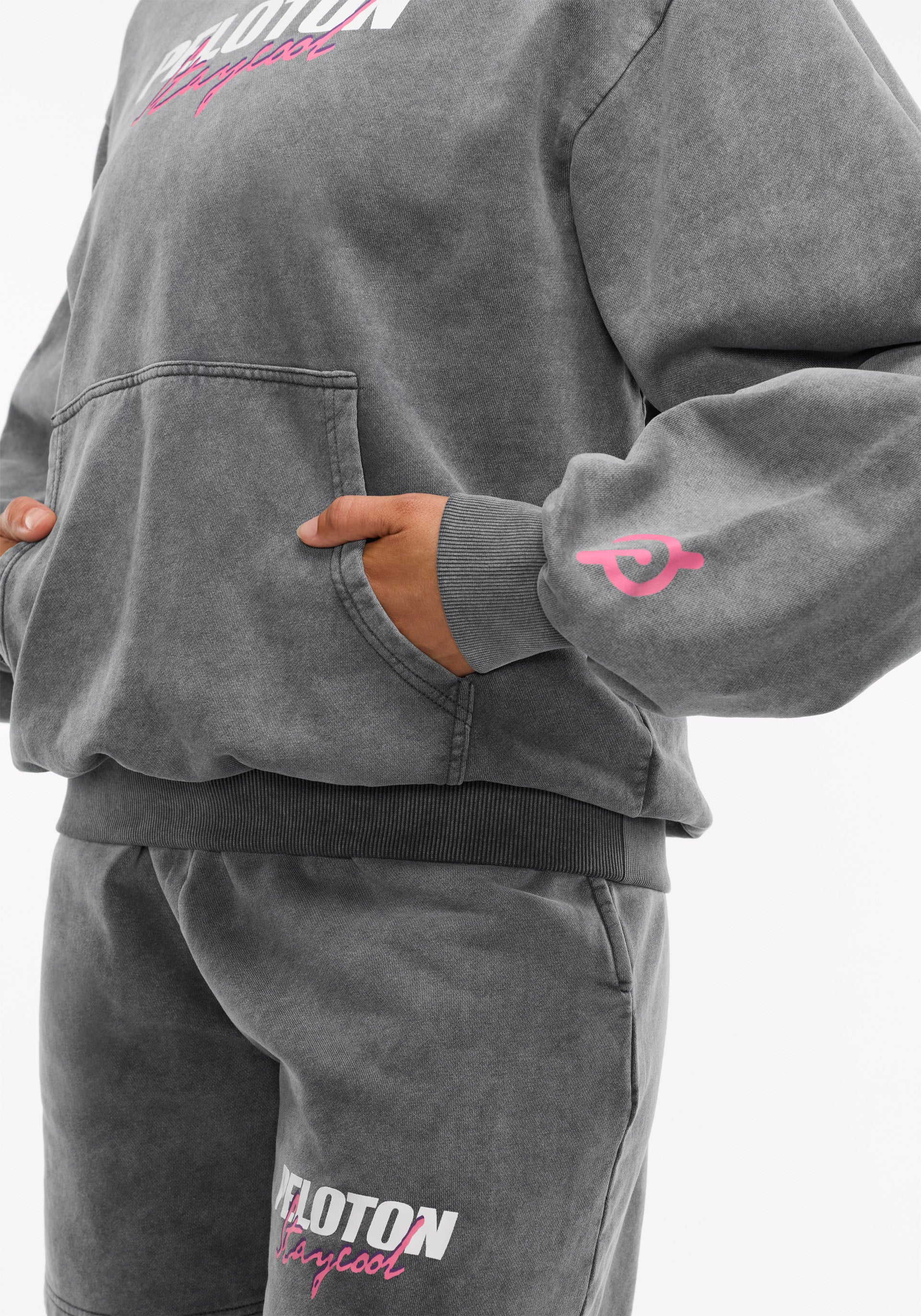 Peloton x STAYCOOL Acid Wash Logo Hoodie - Image 4