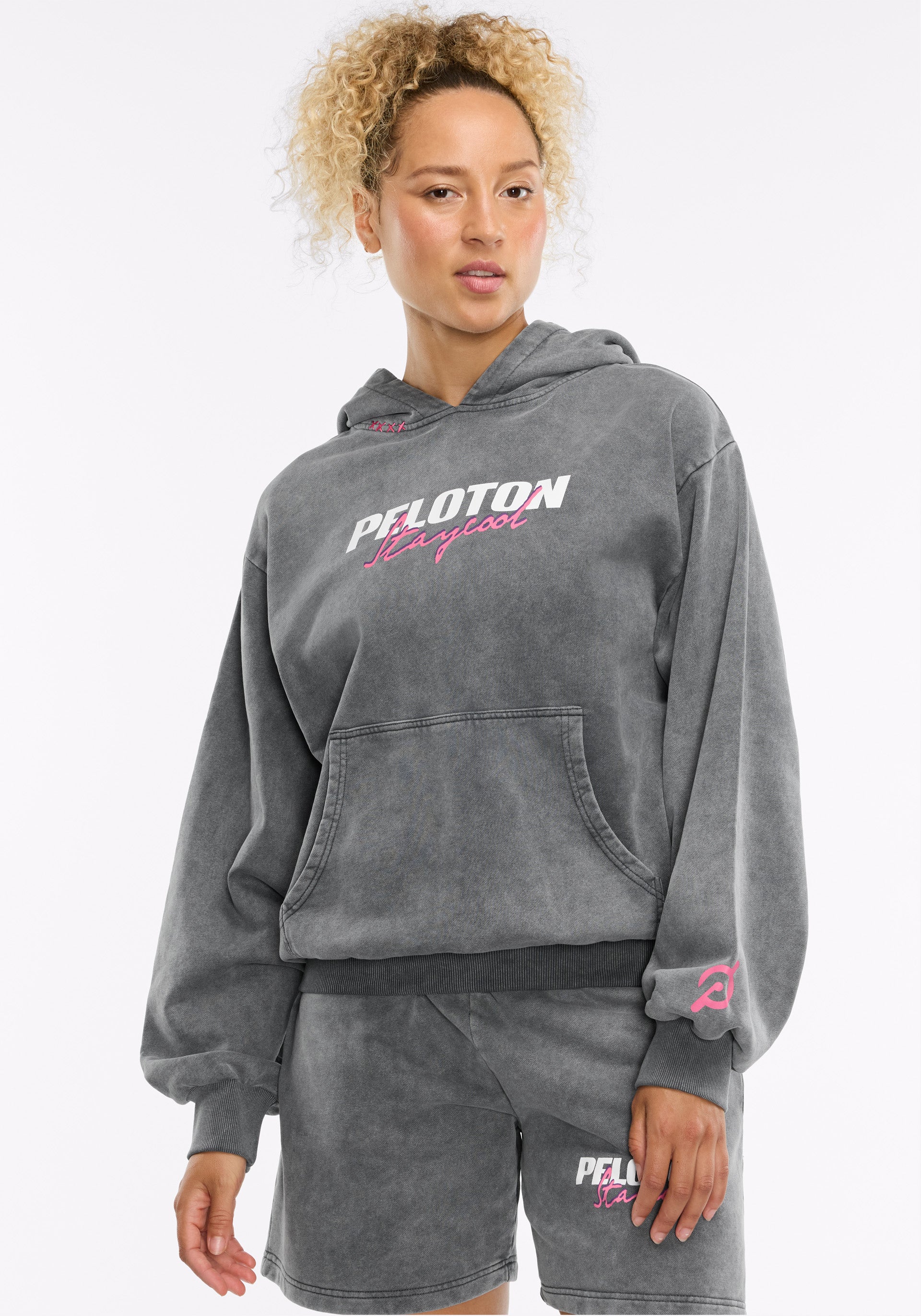 Peloton x STAYCOOL Acid Wash Logo Hoodie - Image 5