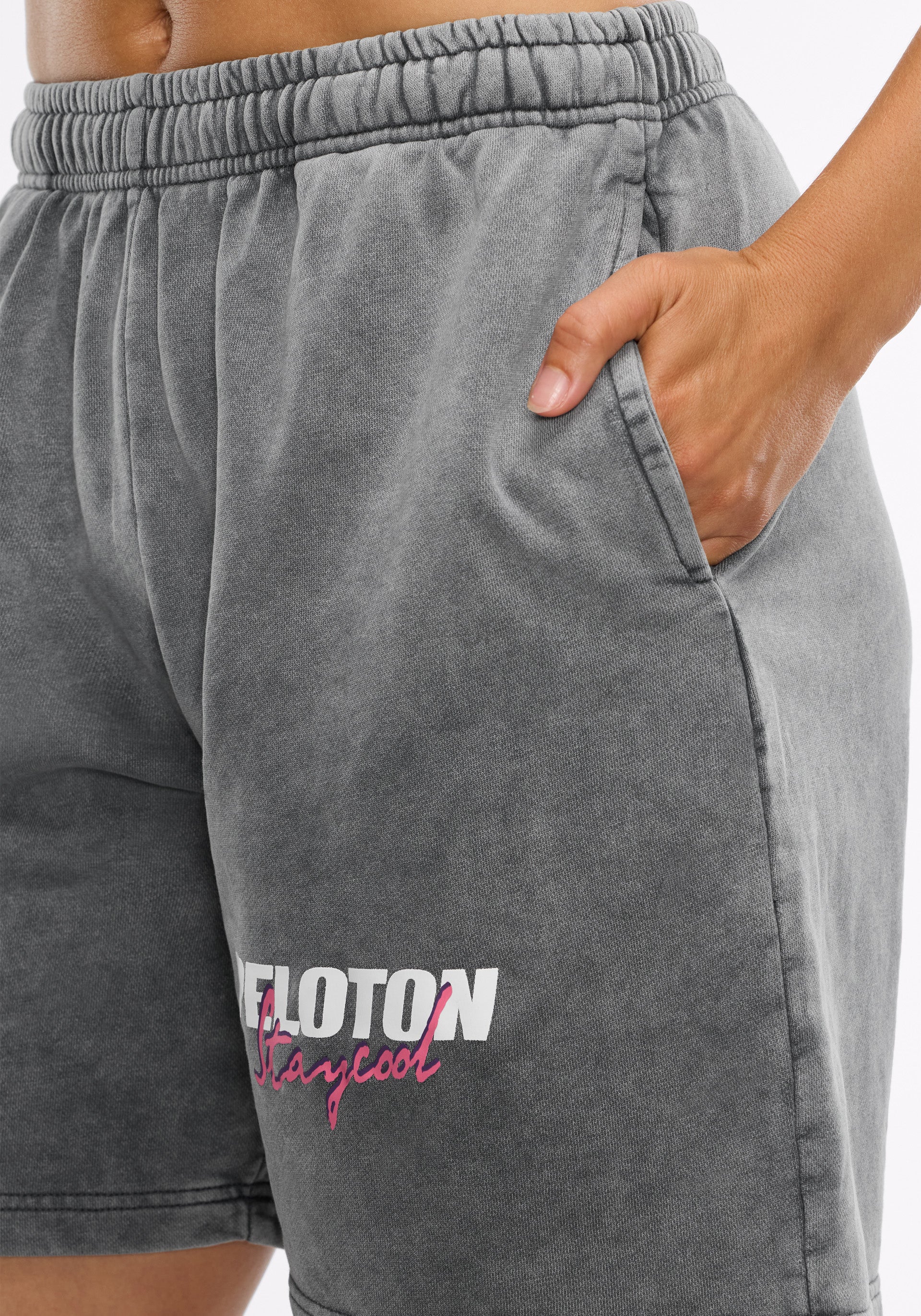 Peloton x STAYCOOL Acid Wash Logo Shorts - Image 4