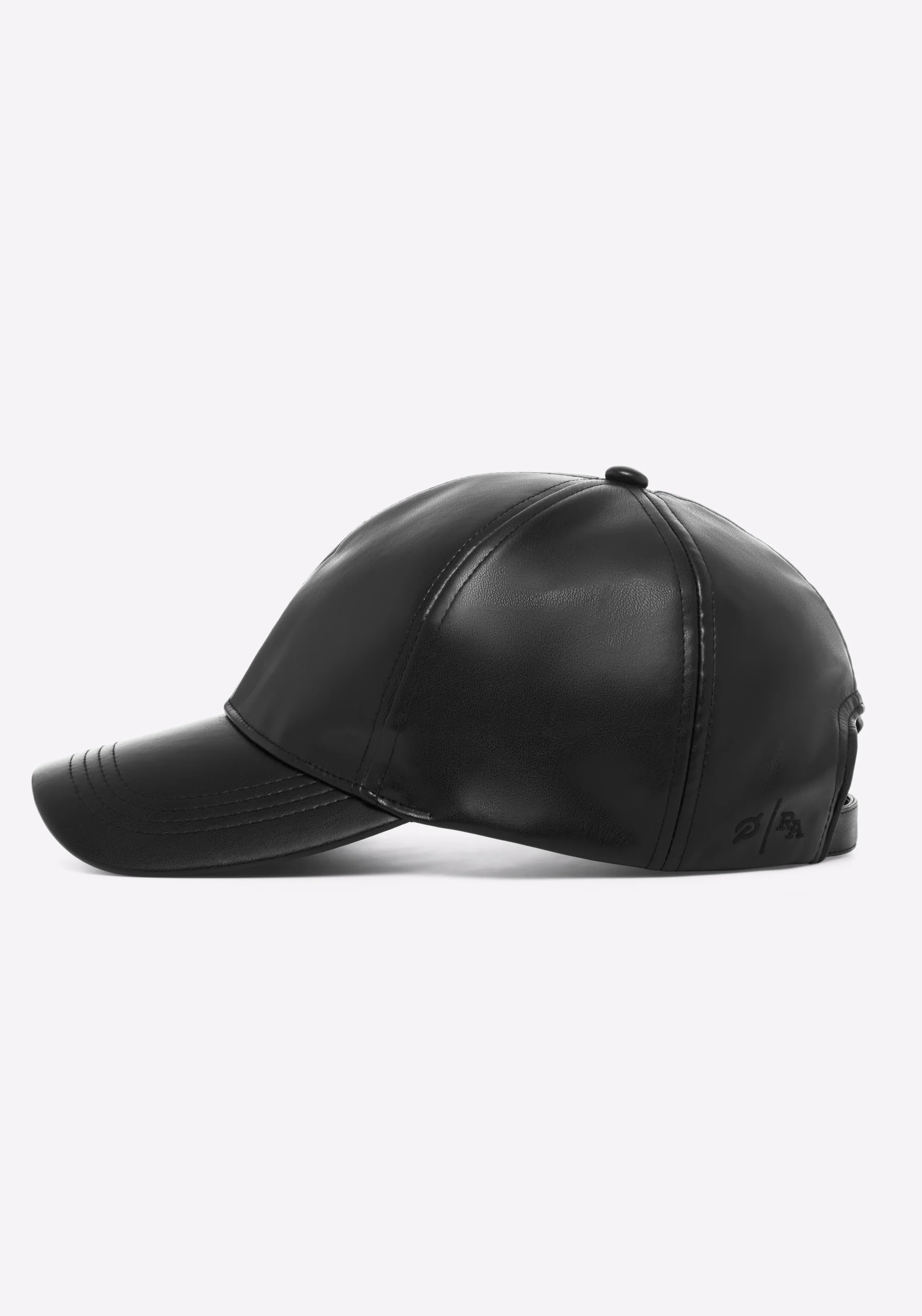 Vegan Leather Baseball Cap - Image 4