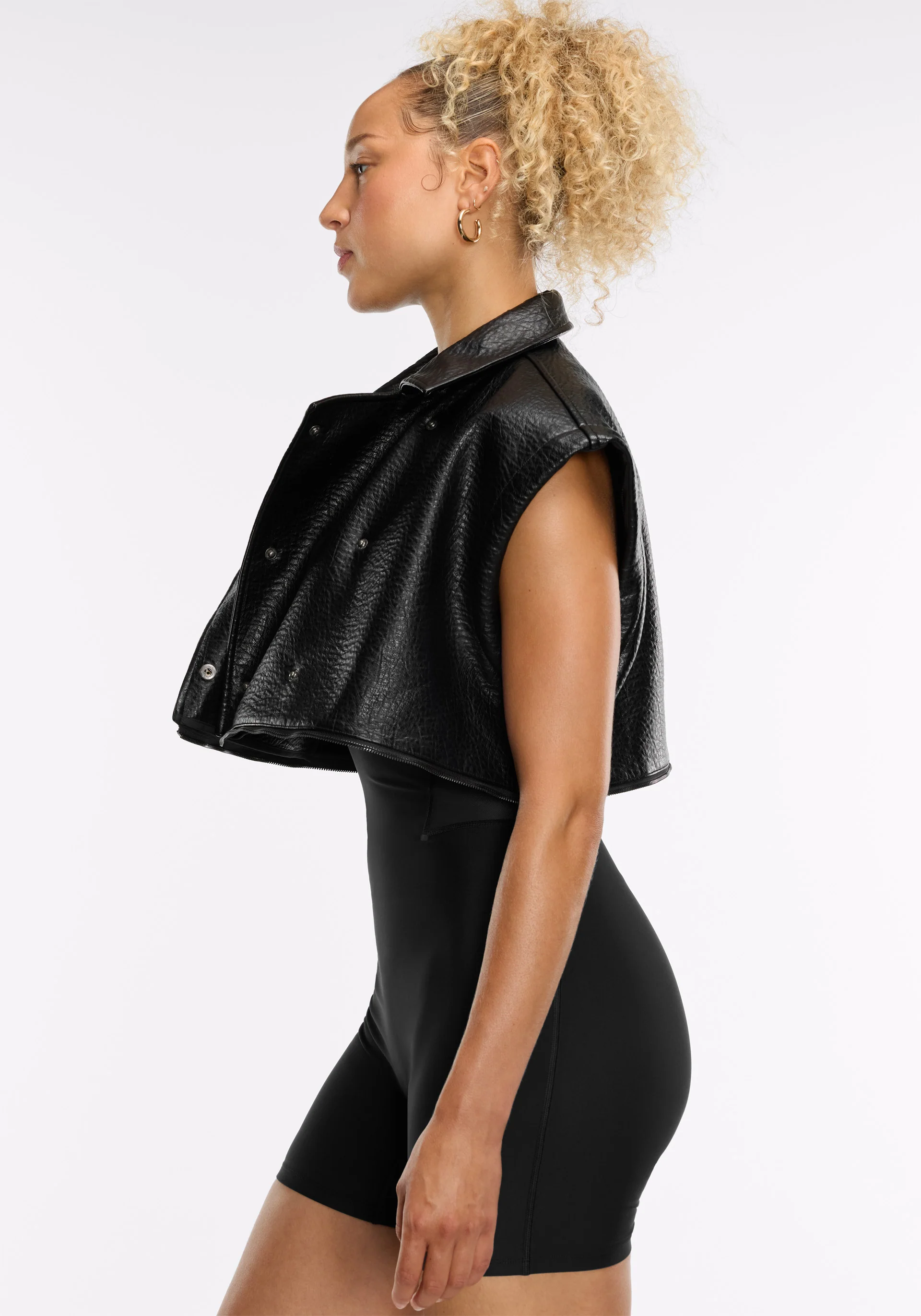 Faux Leather Moto Jacket - Image 11