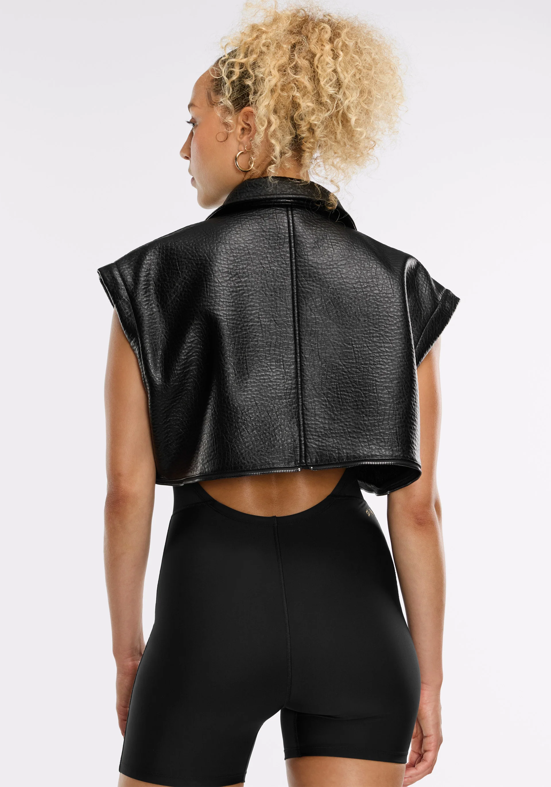 Faux Leather Moto Jacket - Image 12