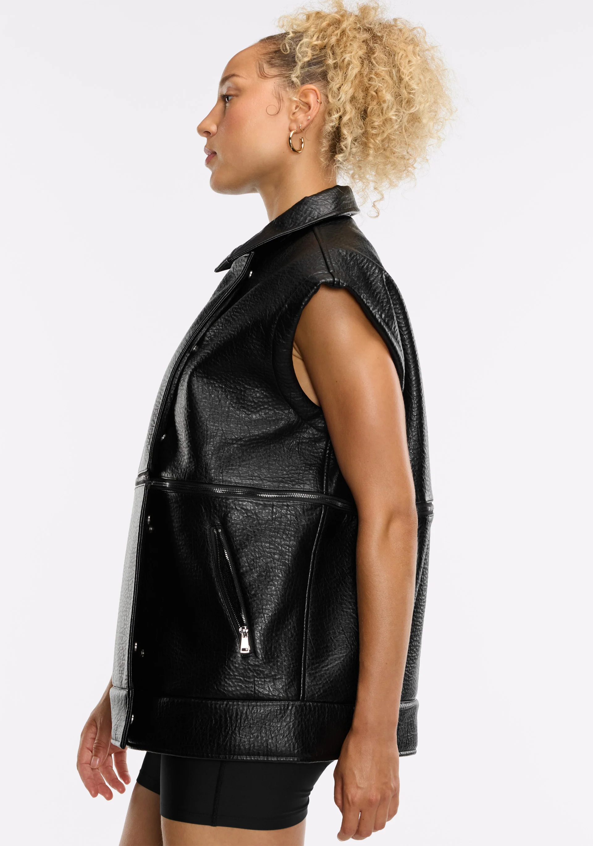 Faux Leather Moto Jacket - Image 16